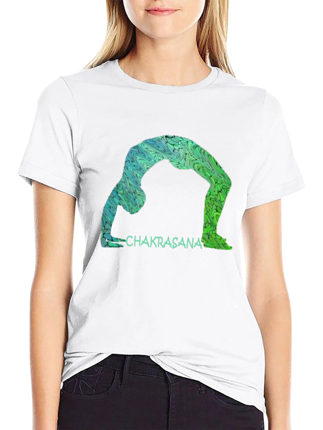 Chakrasana Yoga Tee - Stylish and Comfortable