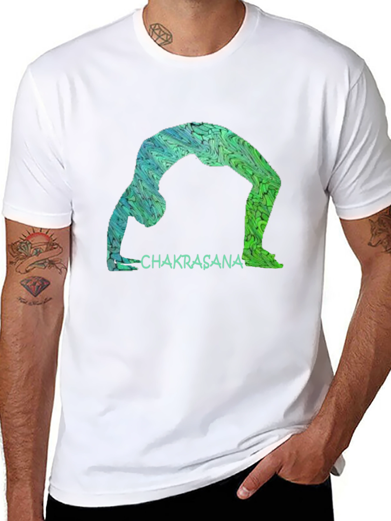 Chakrasana Yoga Tee - Stylish and Comfortable