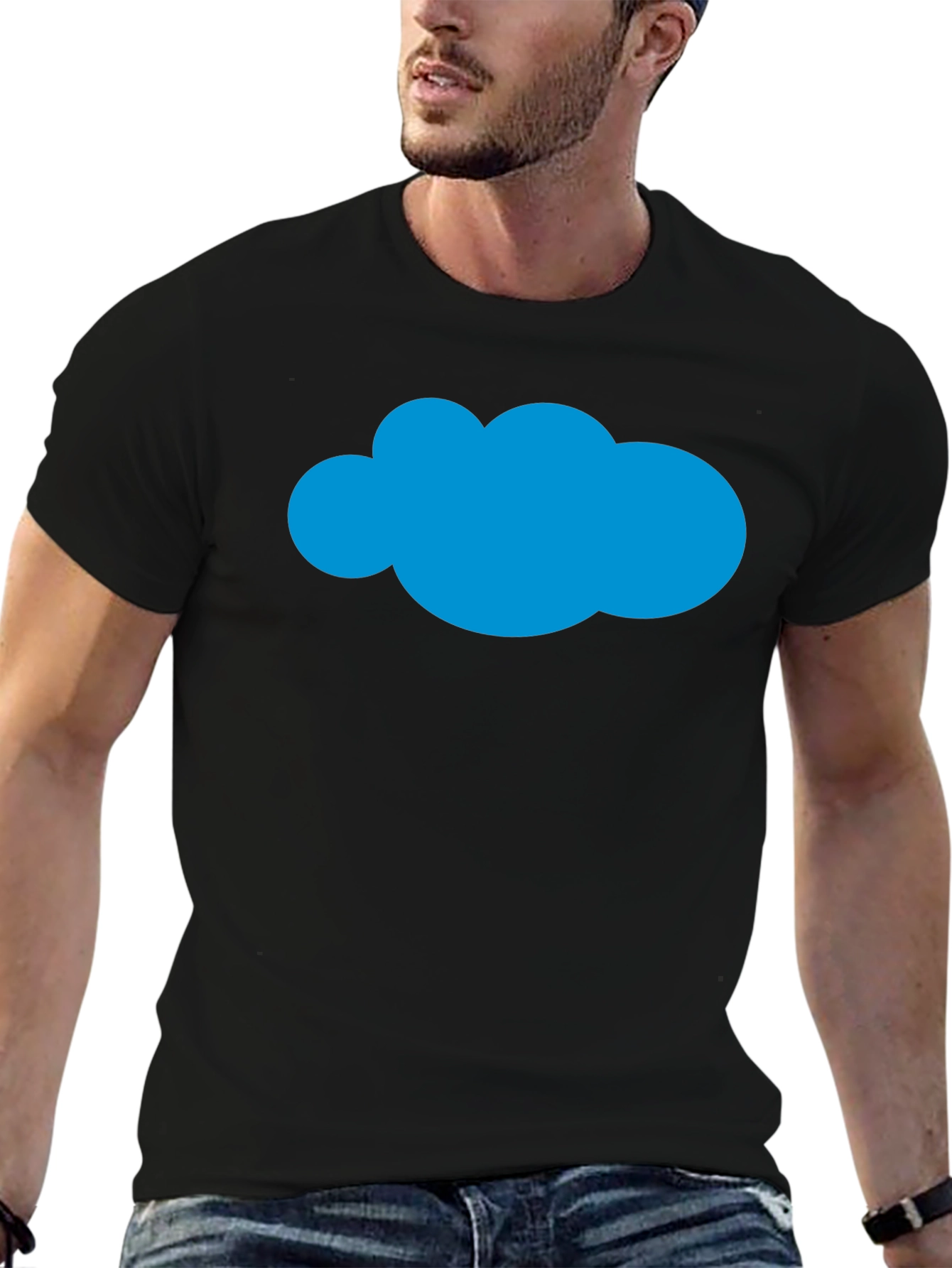 Cloud Graphic Tee - Soft Cotton Blend