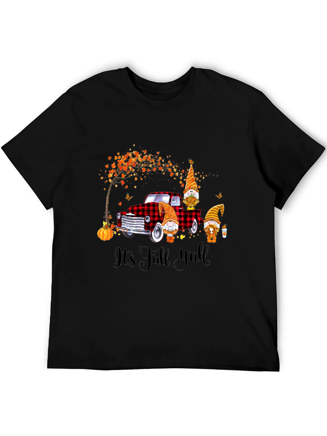 Fall Gnomes on Truck Graphic Tee