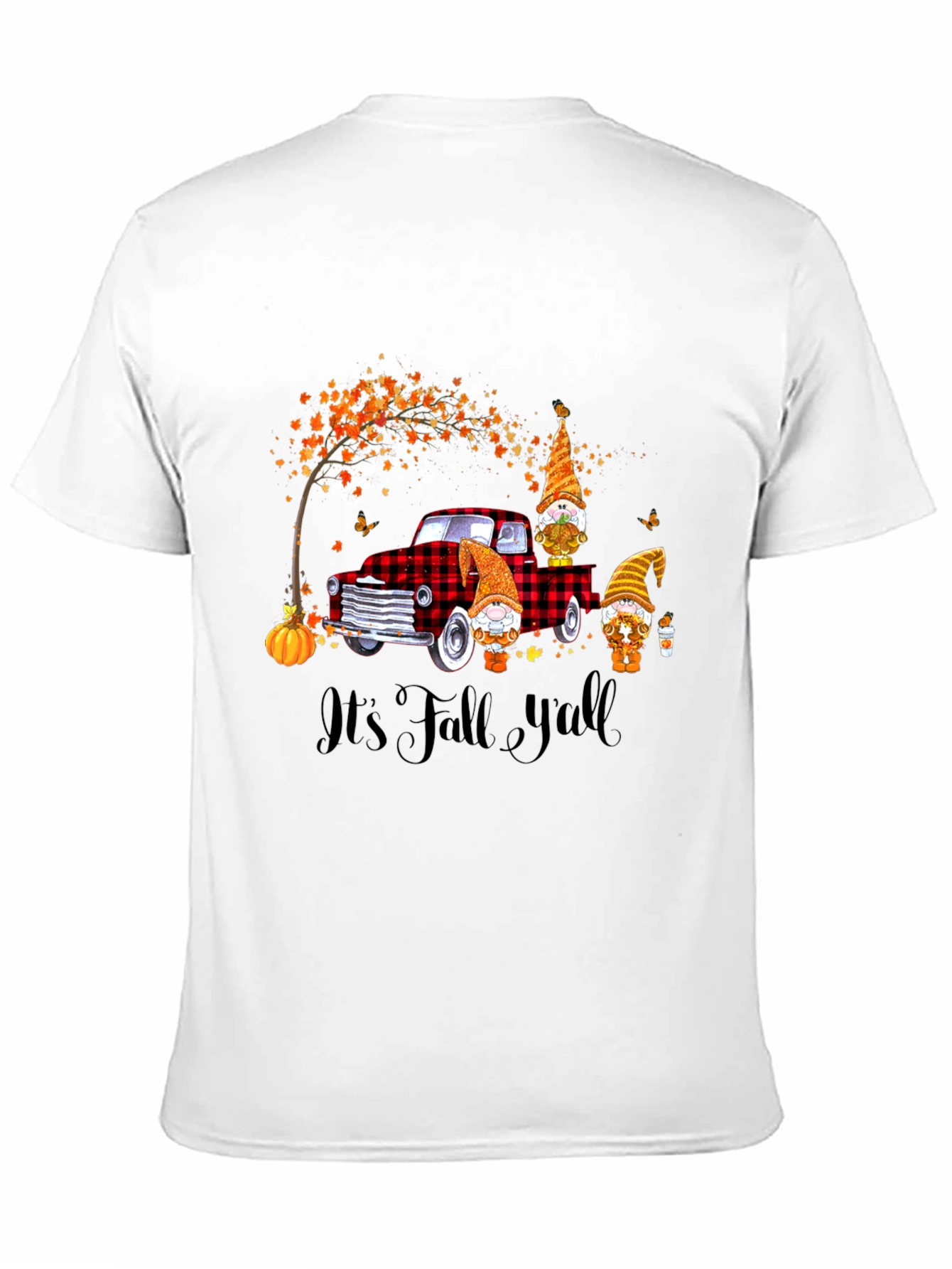 Fall Gnomes on Truck Graphic Tee