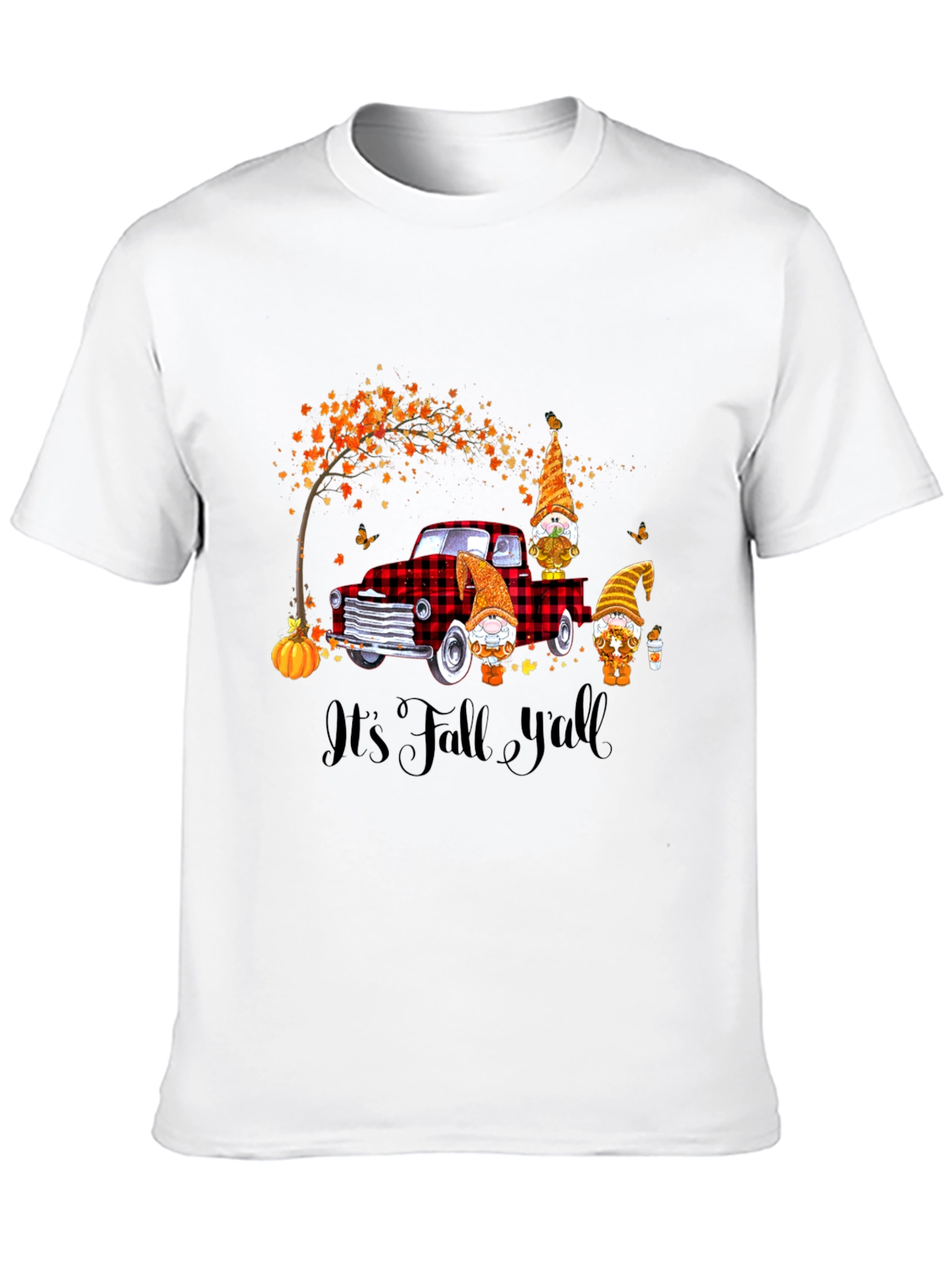 Fall Gnomes on Truck Graphic Tee