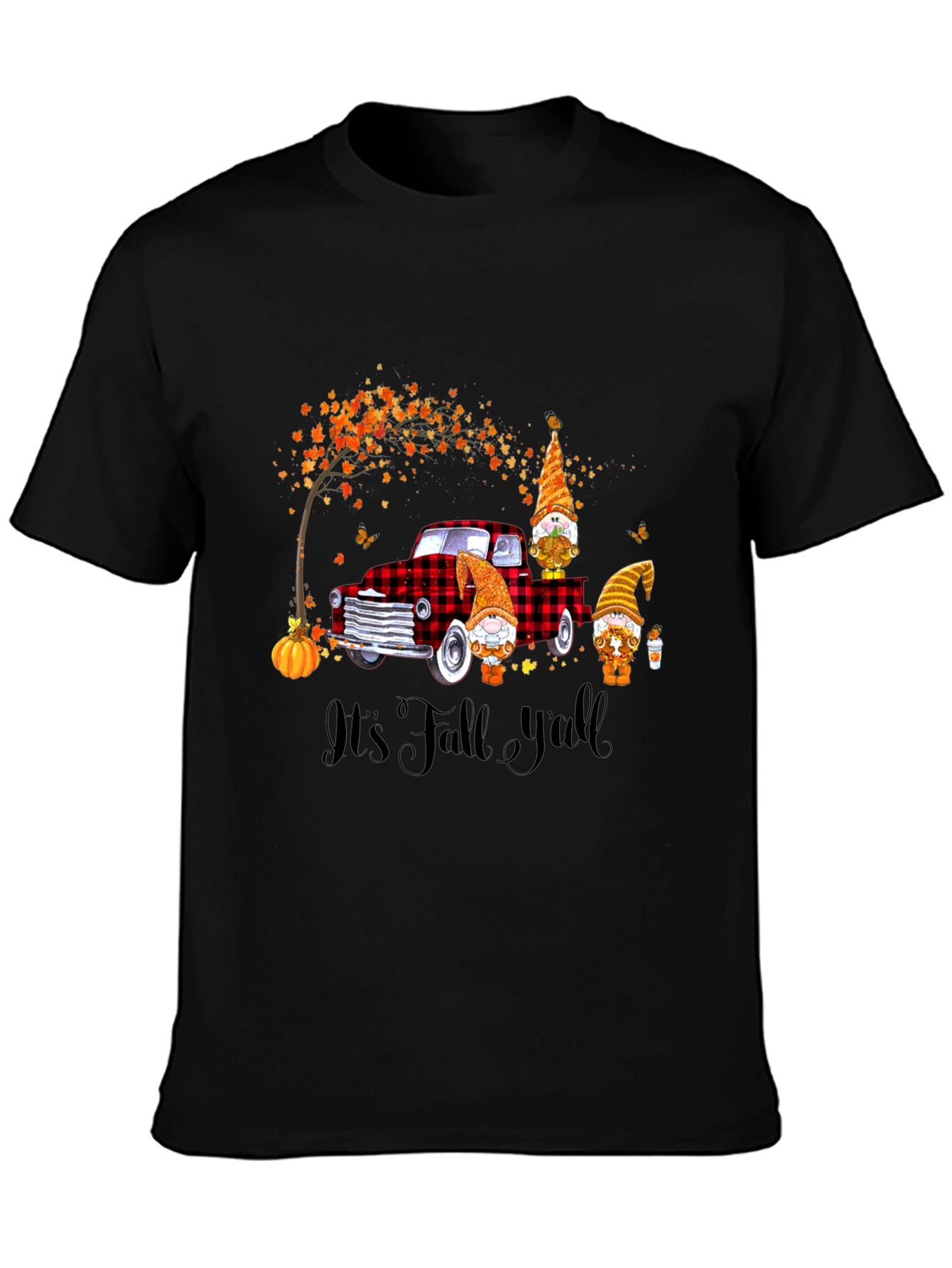 Fall Gnomes on Truck Graphic Tee