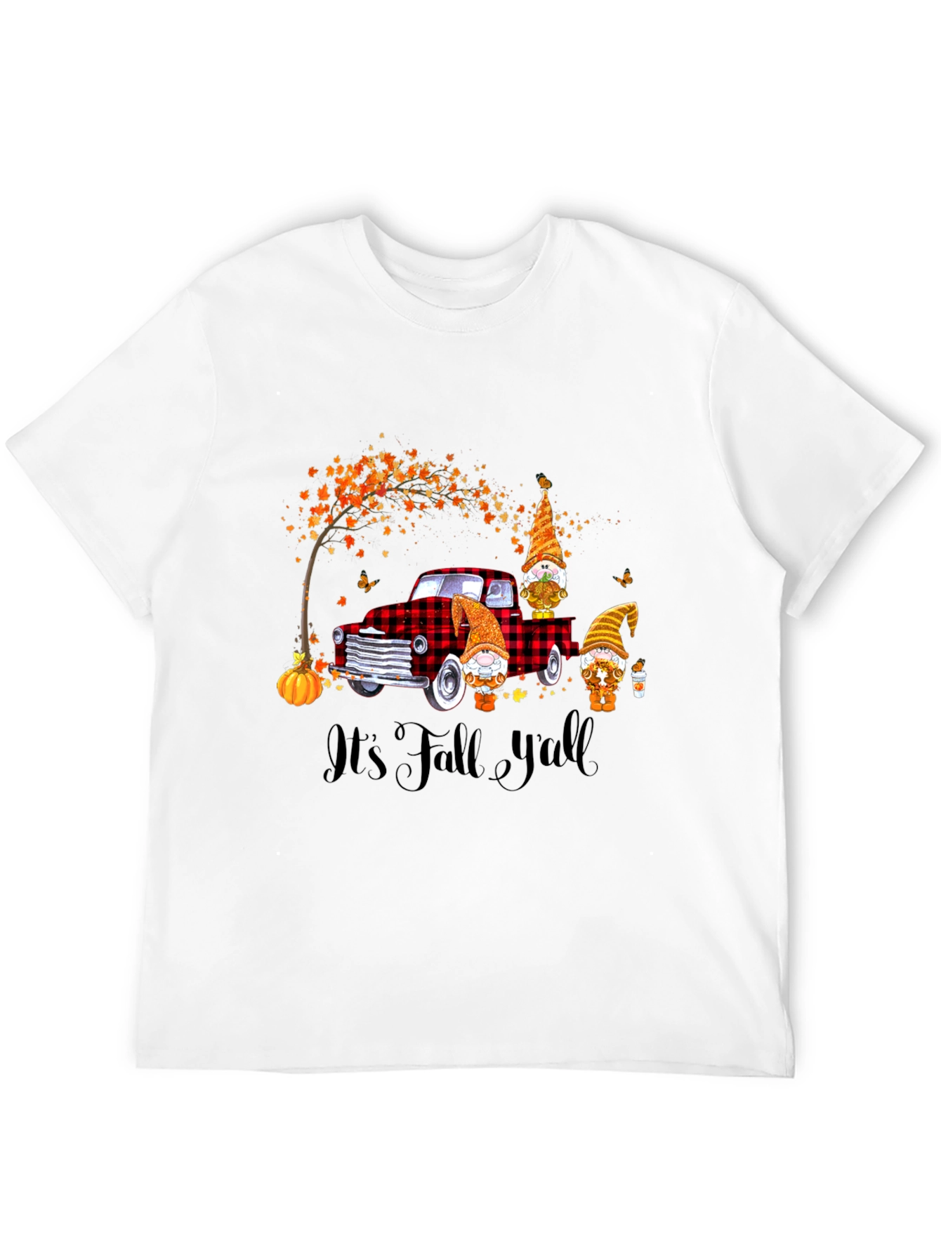 Fall Gnomes on Truck Graphic Tee