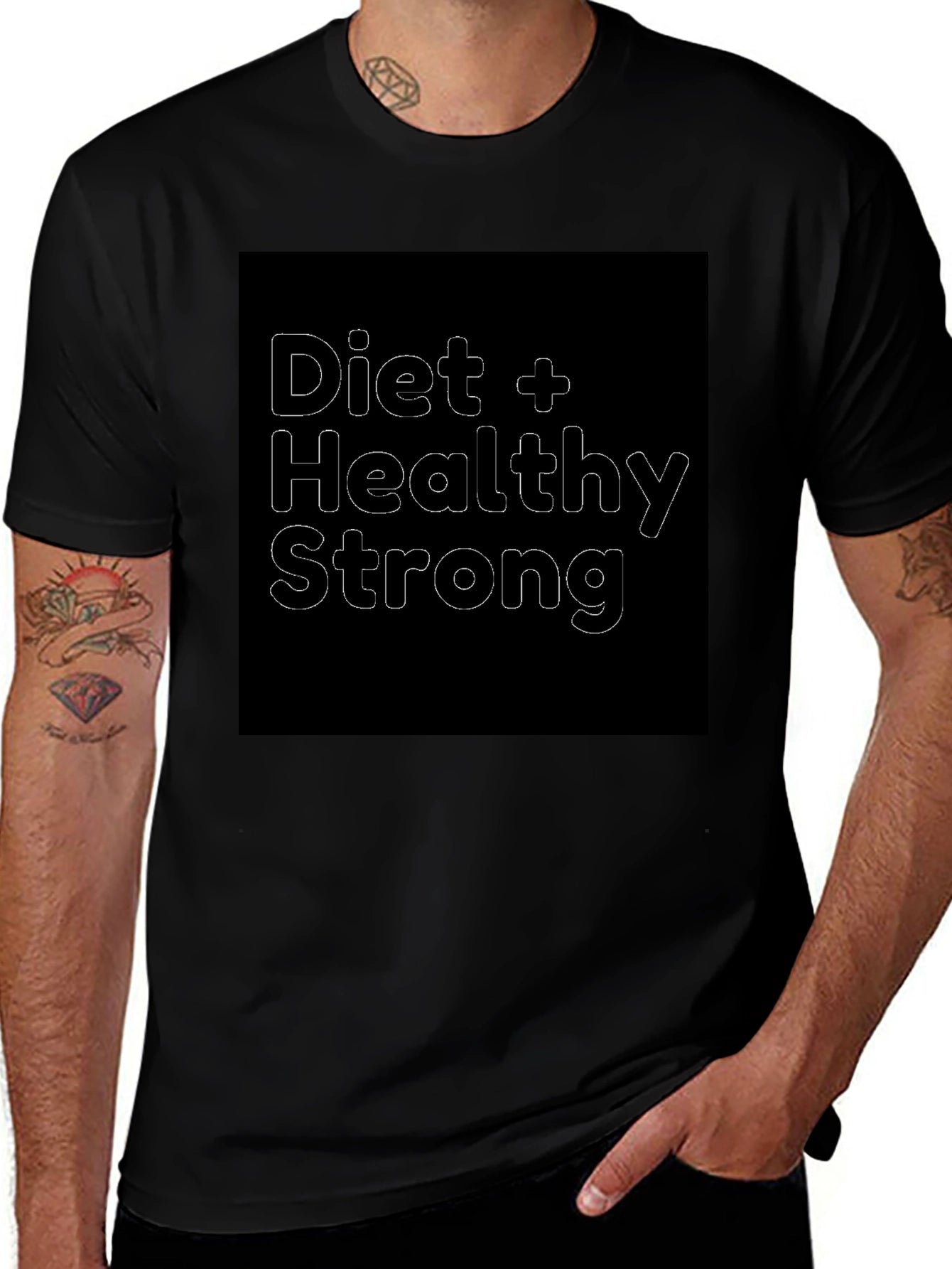 Diet Healthy Strong T-Shirt