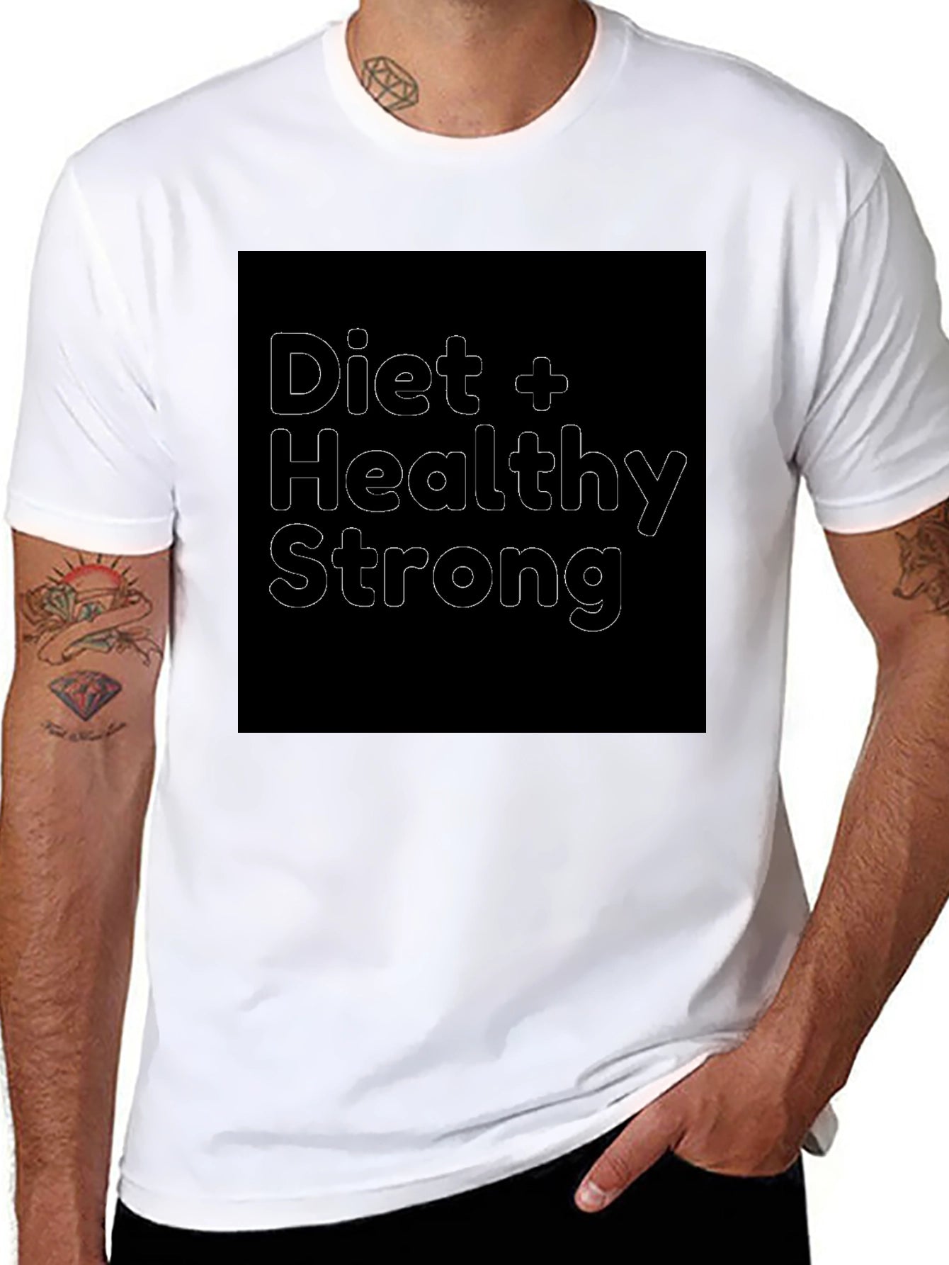 Diet Healthy Strong T-Shirt