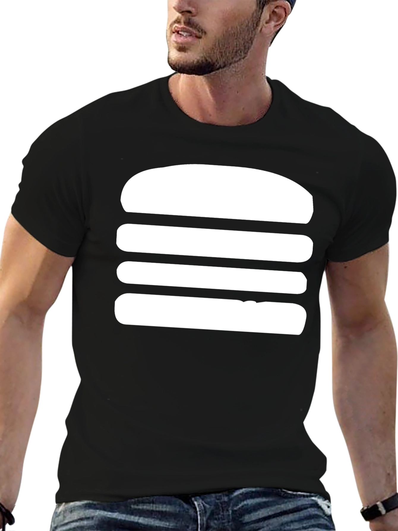 Burger Graphic Tee - Unisex Cotton Comfort