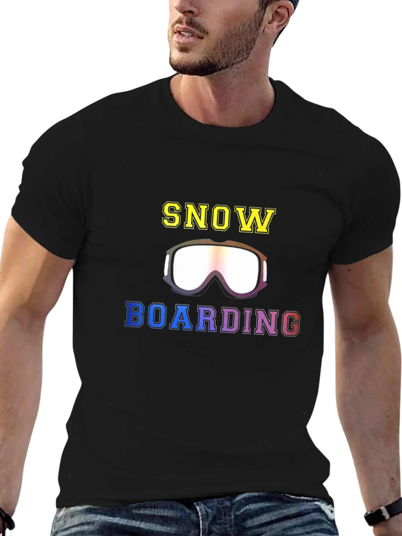 Snowboarding Graphic Tee Shirt