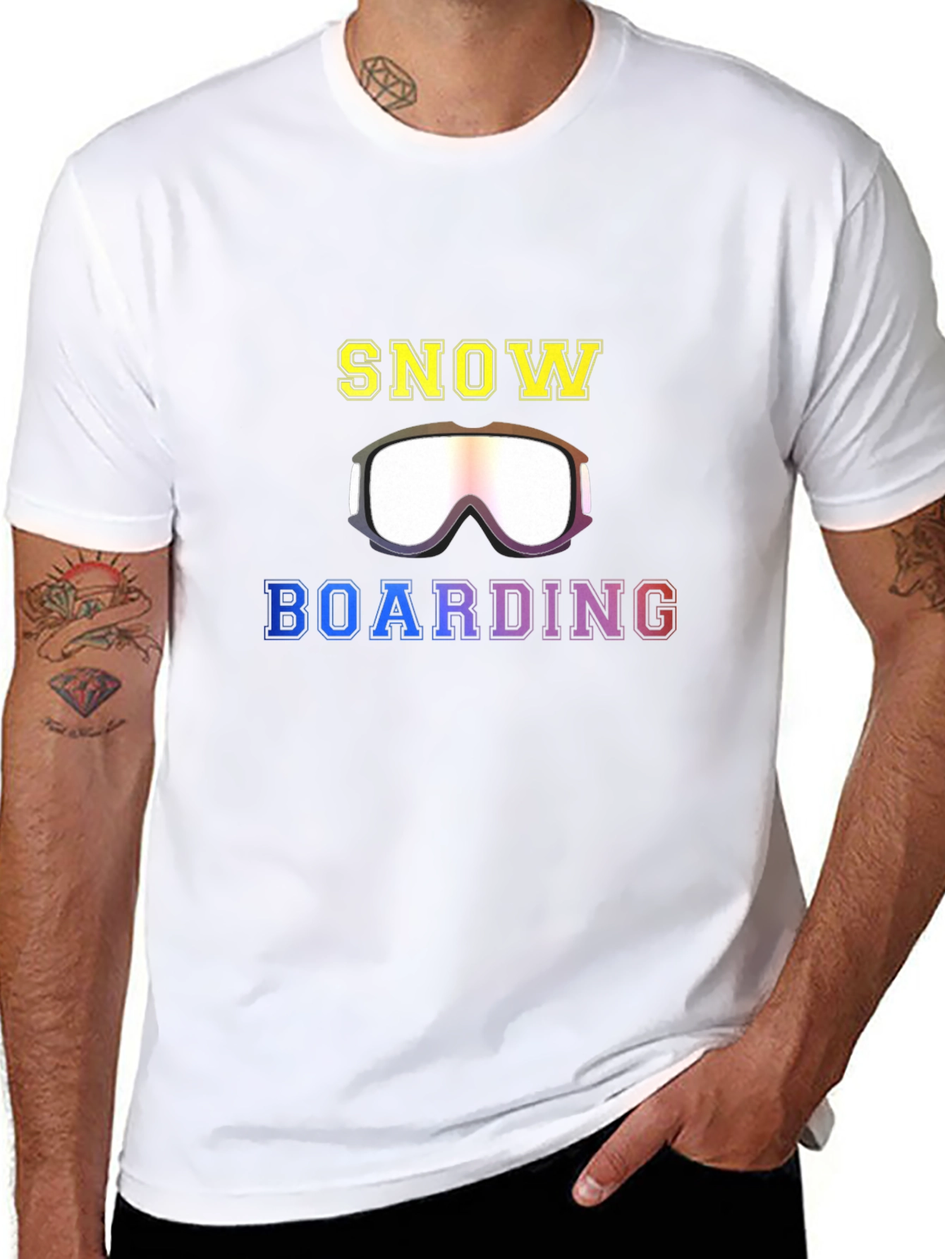Snowboarding Graphic Tee Shirt