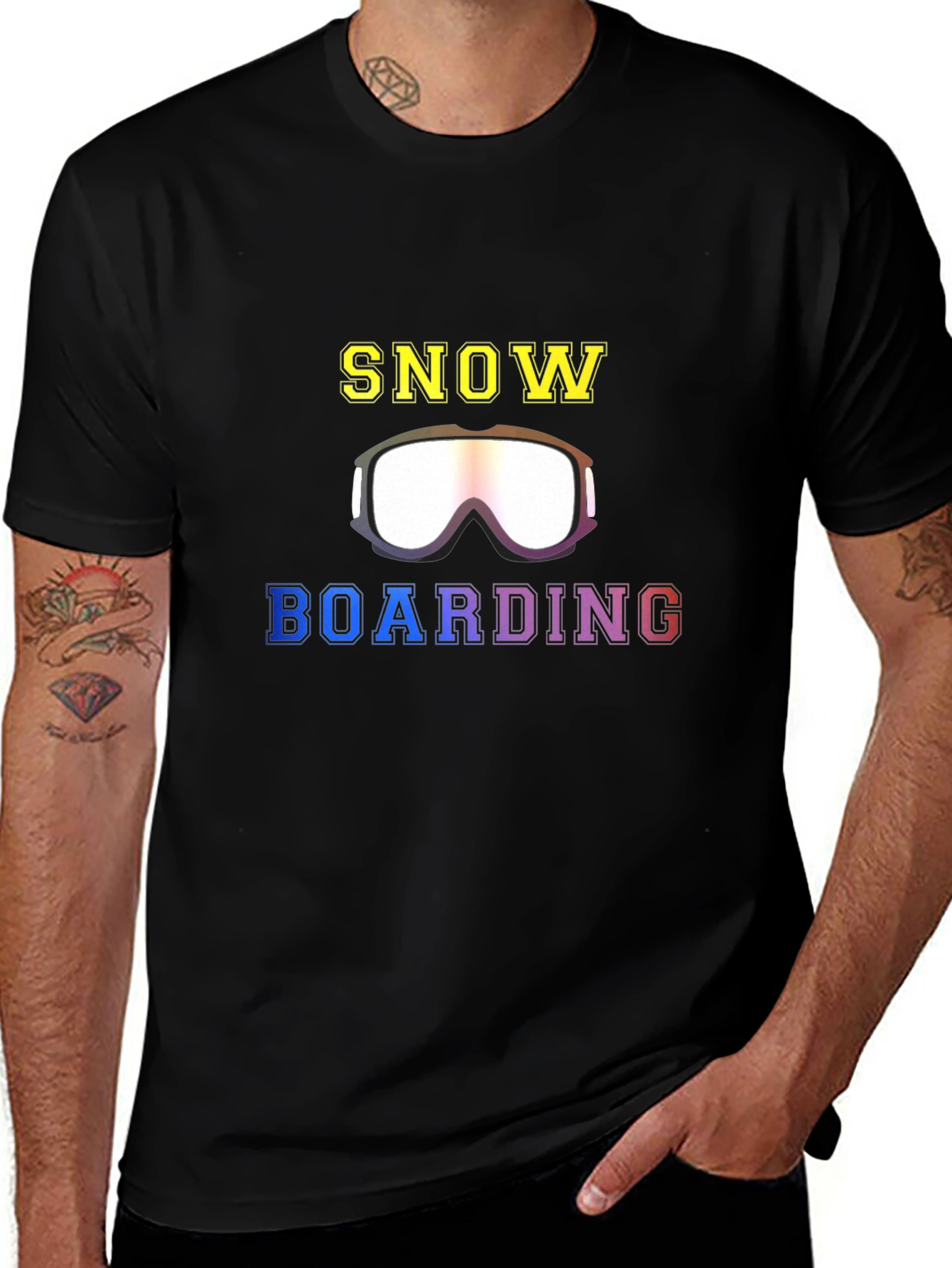 Snowboarding Graphic Tee Shirt