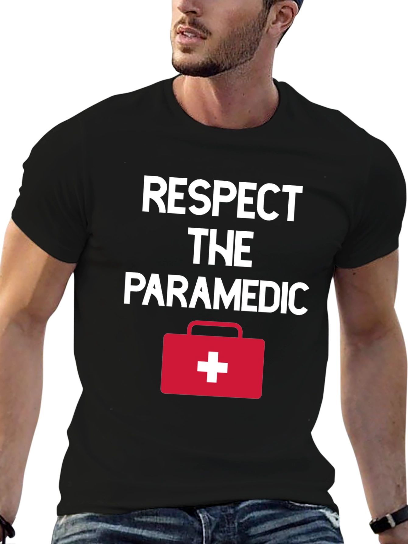 Respect The Paramedic Graphic T-Shirt