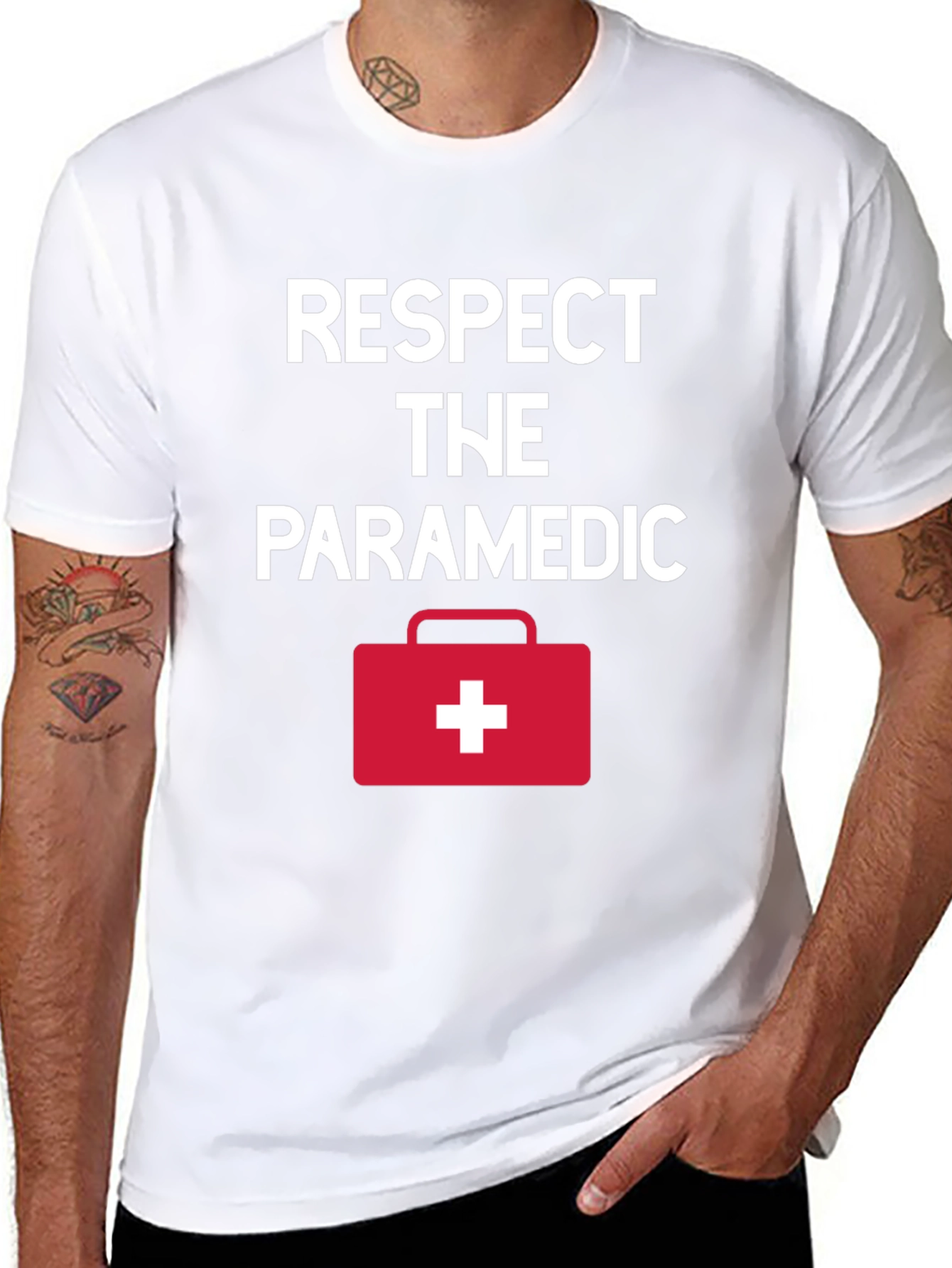 Respect The Paramedic Graphic T-Shirt