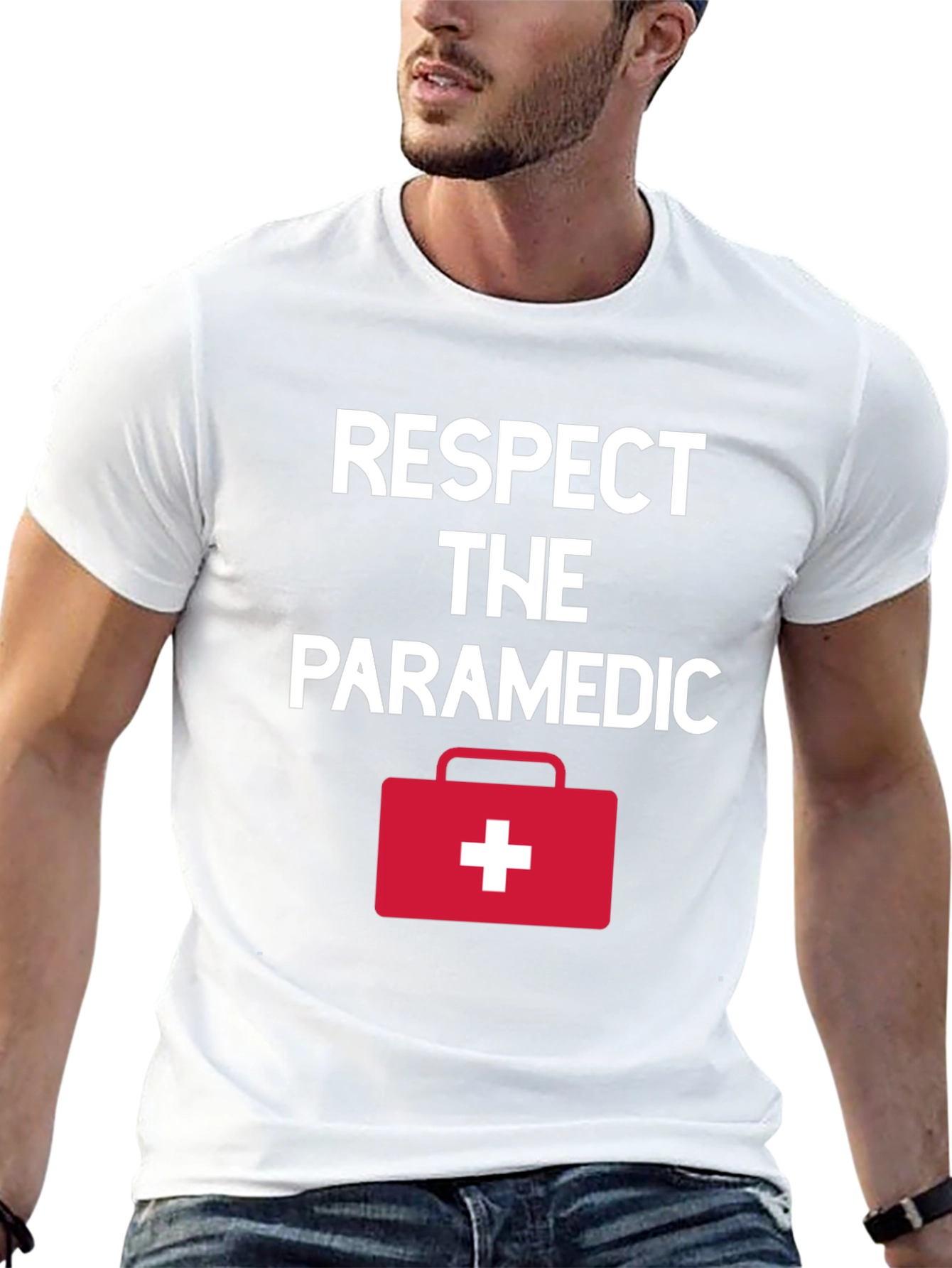 Respect The Paramedic Graphic T-Shirt