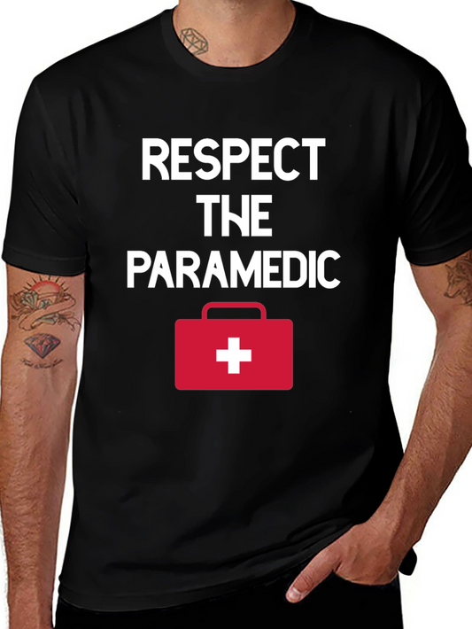 Respect The Paramedic Graphic T-Shirt