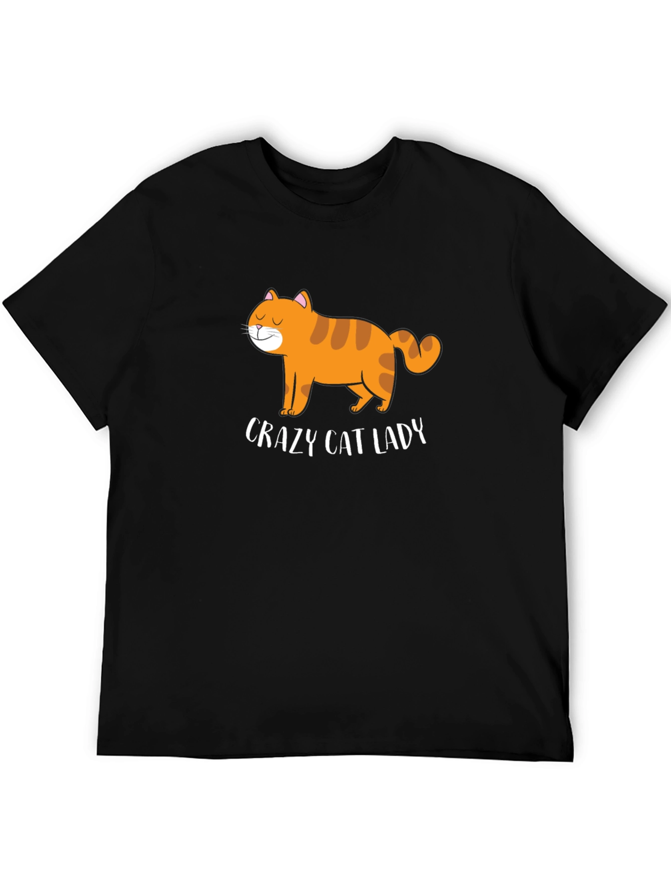 Crazy Cat Lady Graphic Tee - Black