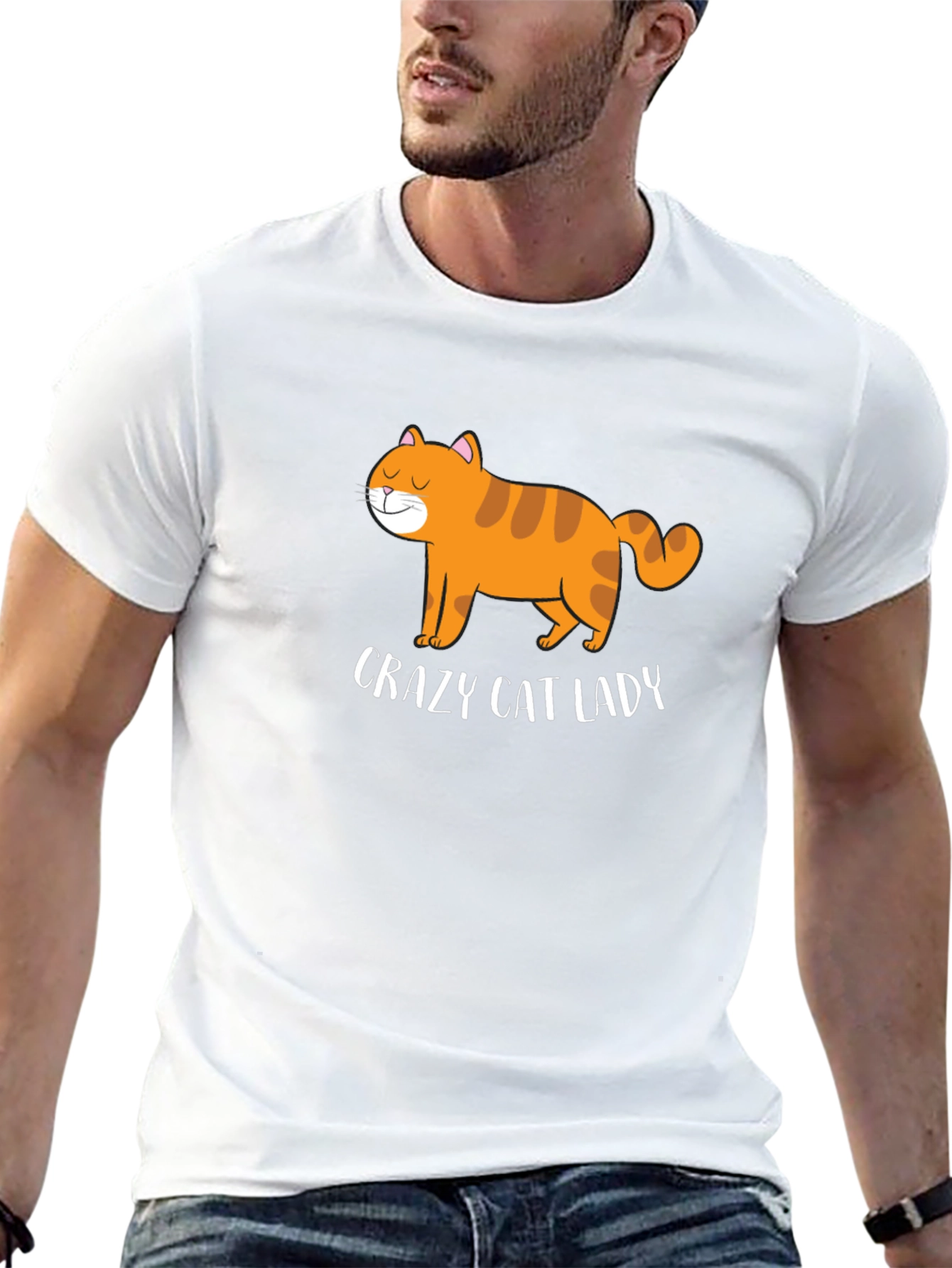 Crazy Cat Lady Graphic Tee - Black