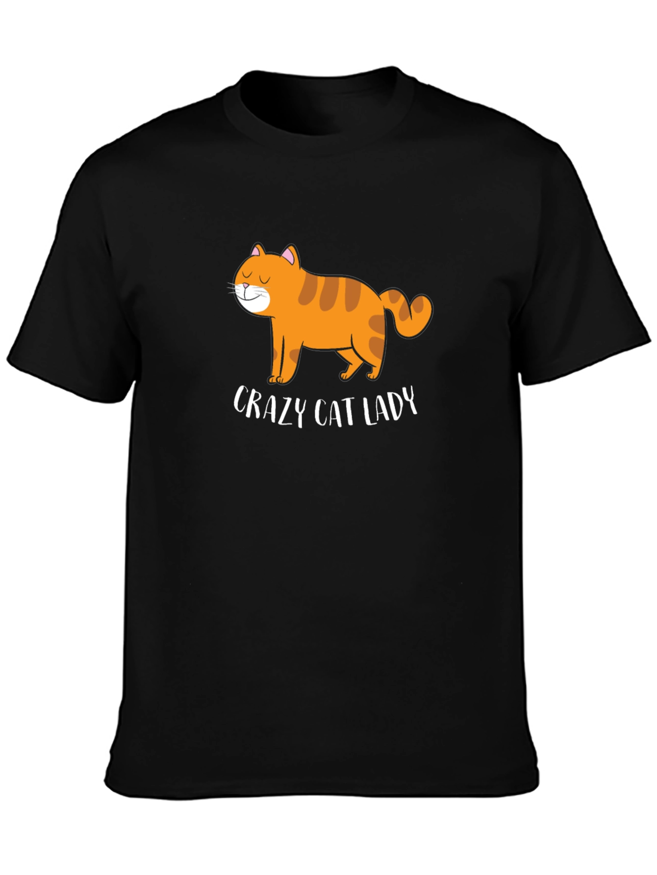 Crazy Cat Lady Graphic Tee - Black