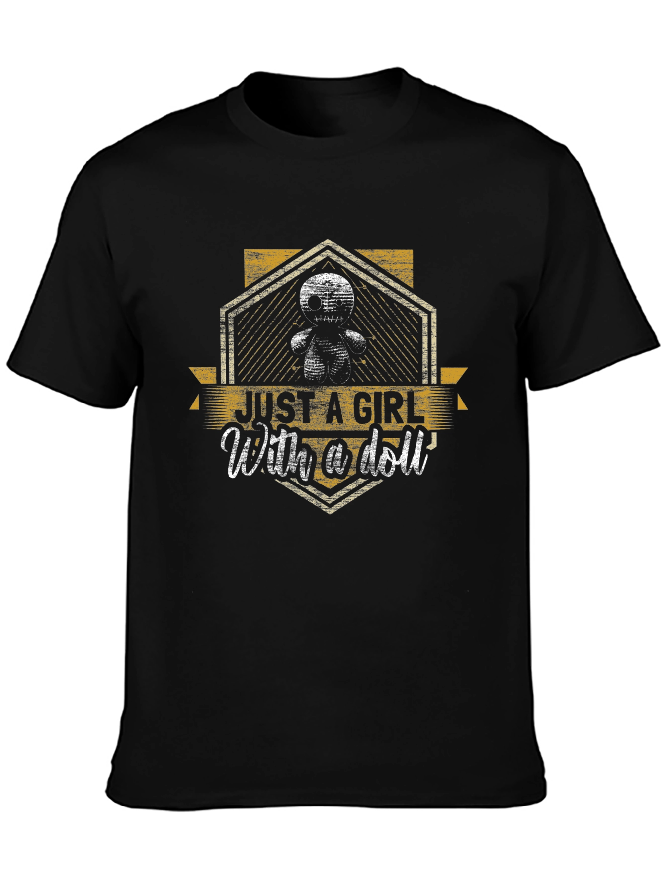Just A Girl With A Doll Graphic T-Shirt