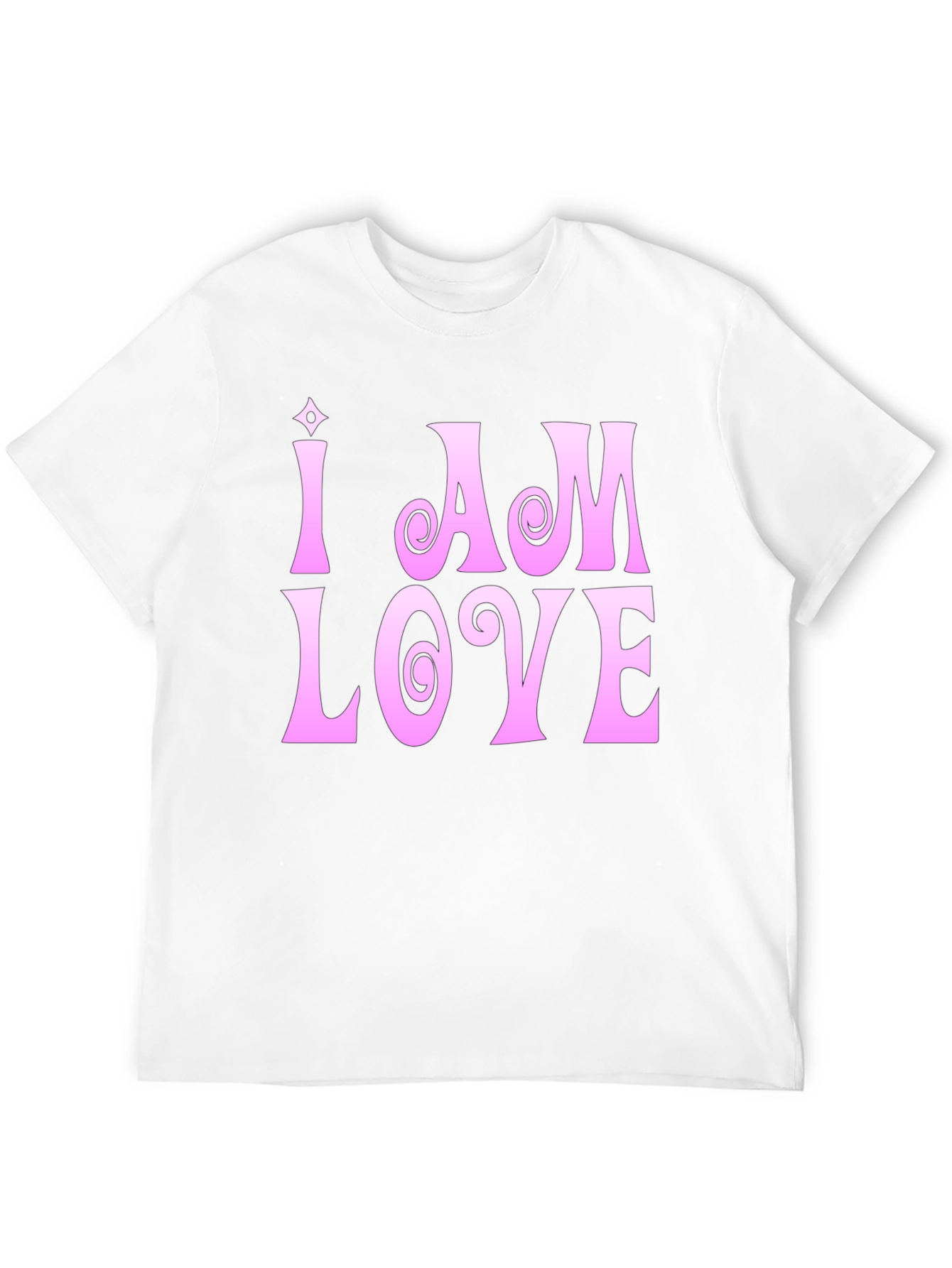 I Am Love T-Shirt - Pink Graphic Tee