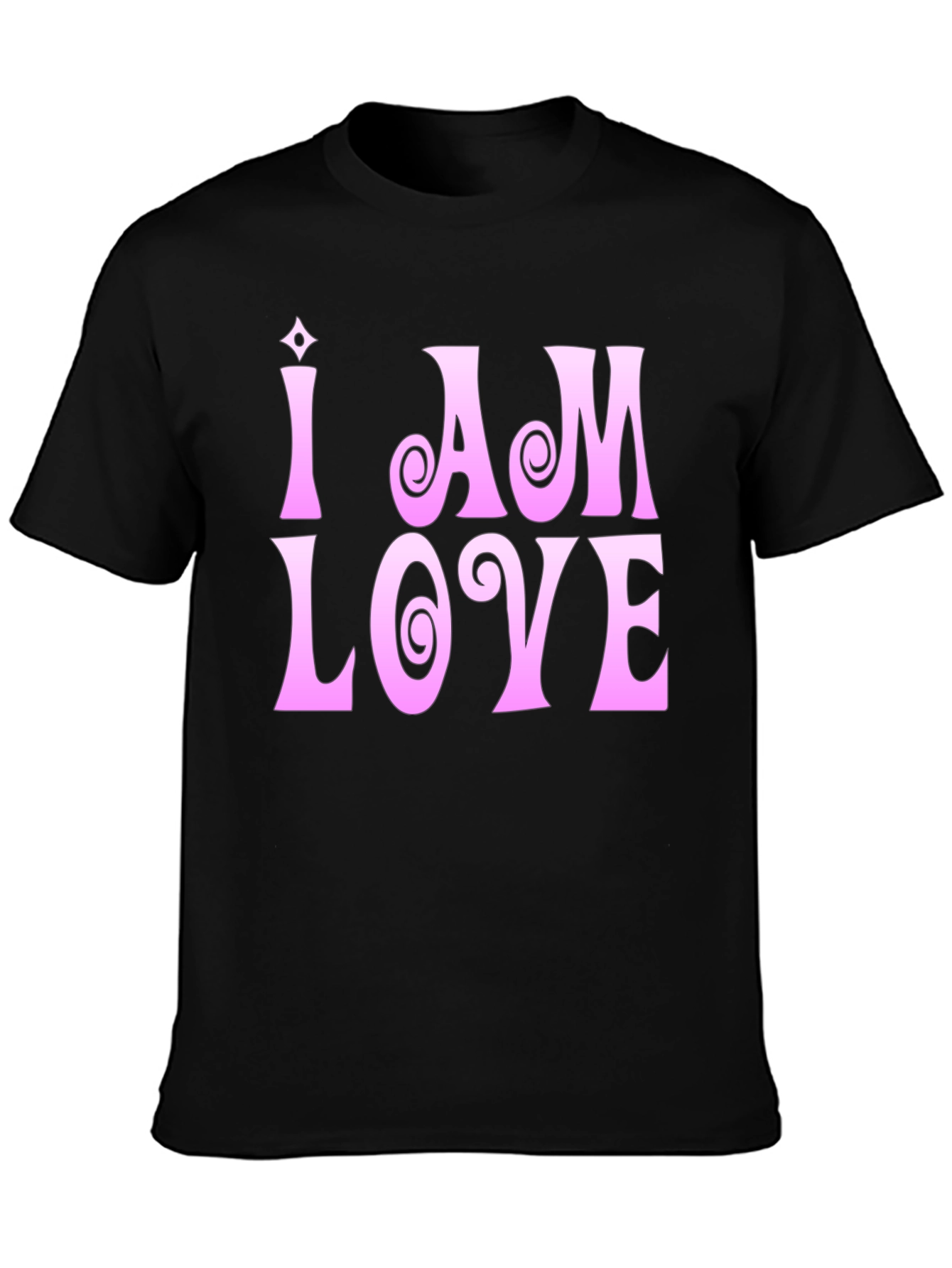 I Am Love T-Shirt - Pink Graphic Tee