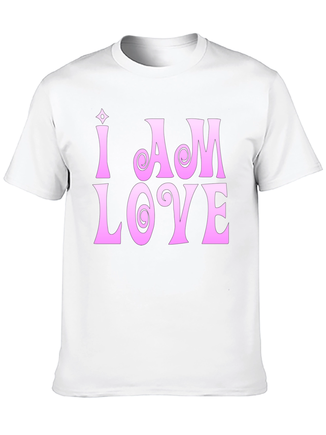 I Am Love T-Shirt - Pink Graphic Tee