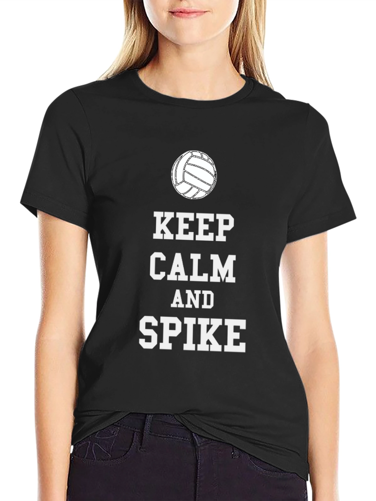 Keep Calm and Spike Volleyball T-Shirt