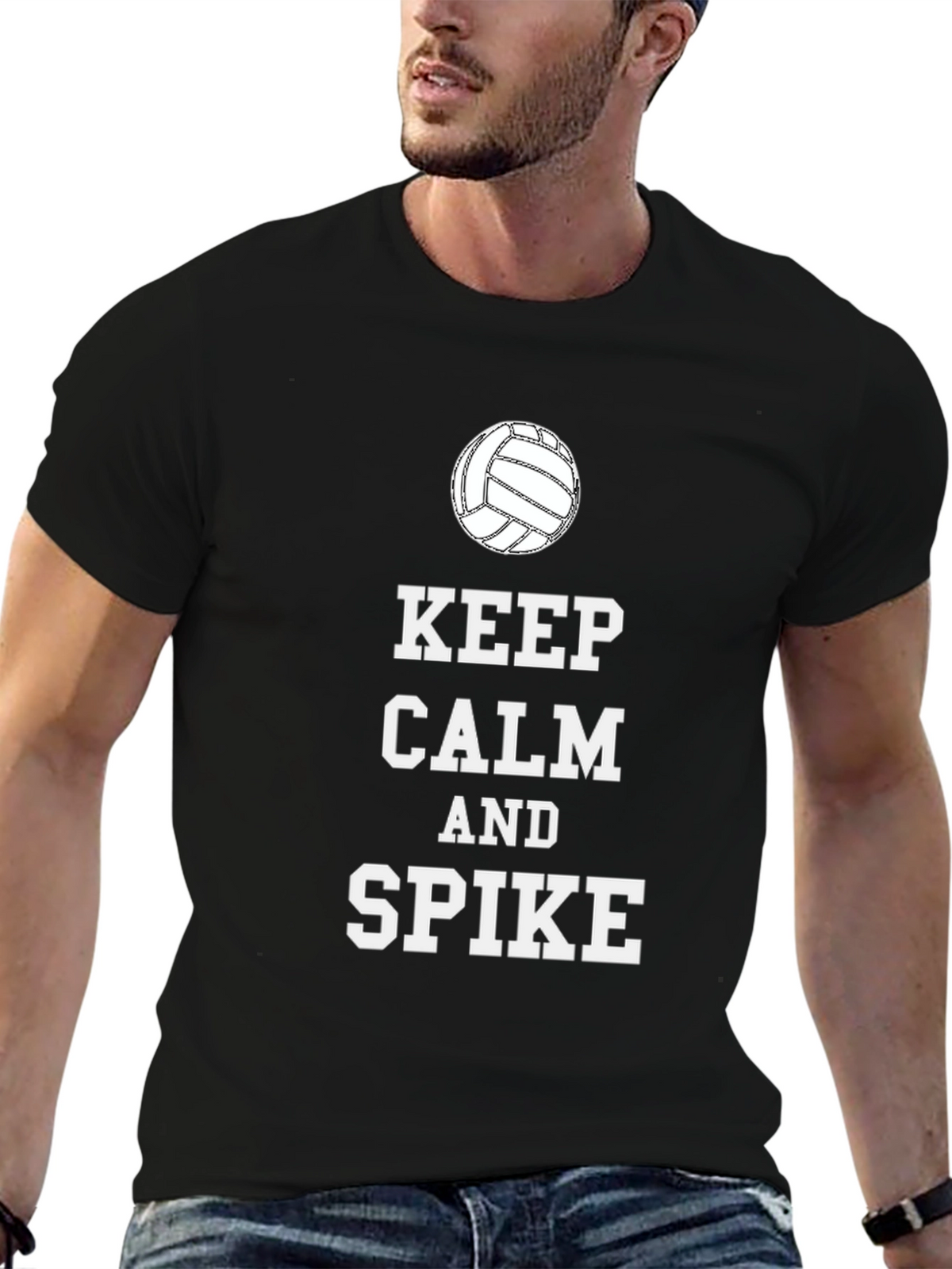 Keep Calm and Spike Volleyball T-Shirt