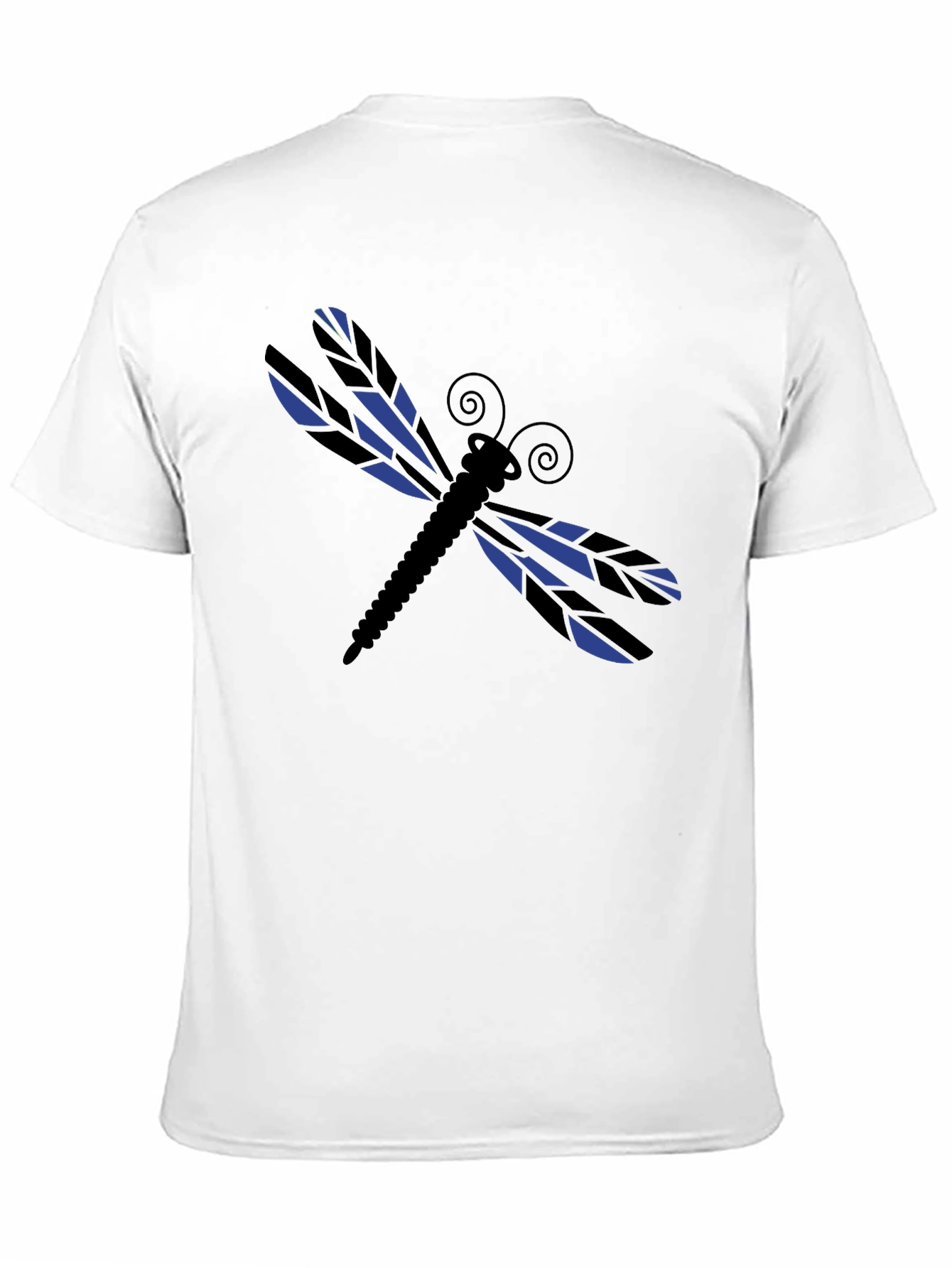 Dragonfly Graphic Tee - Stylish Black Cotton T-Shirt