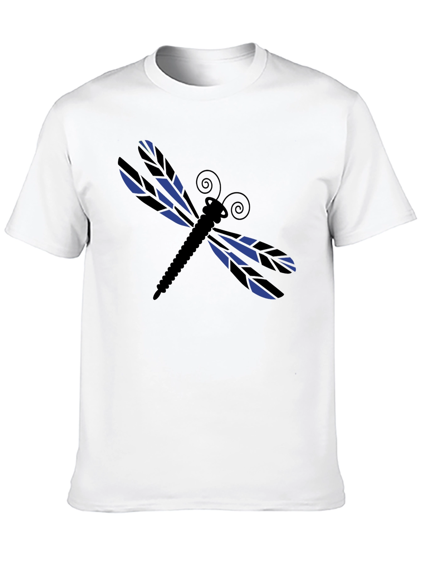 Dragonfly Graphic Tee - Stylish Black Cotton T-Shirt