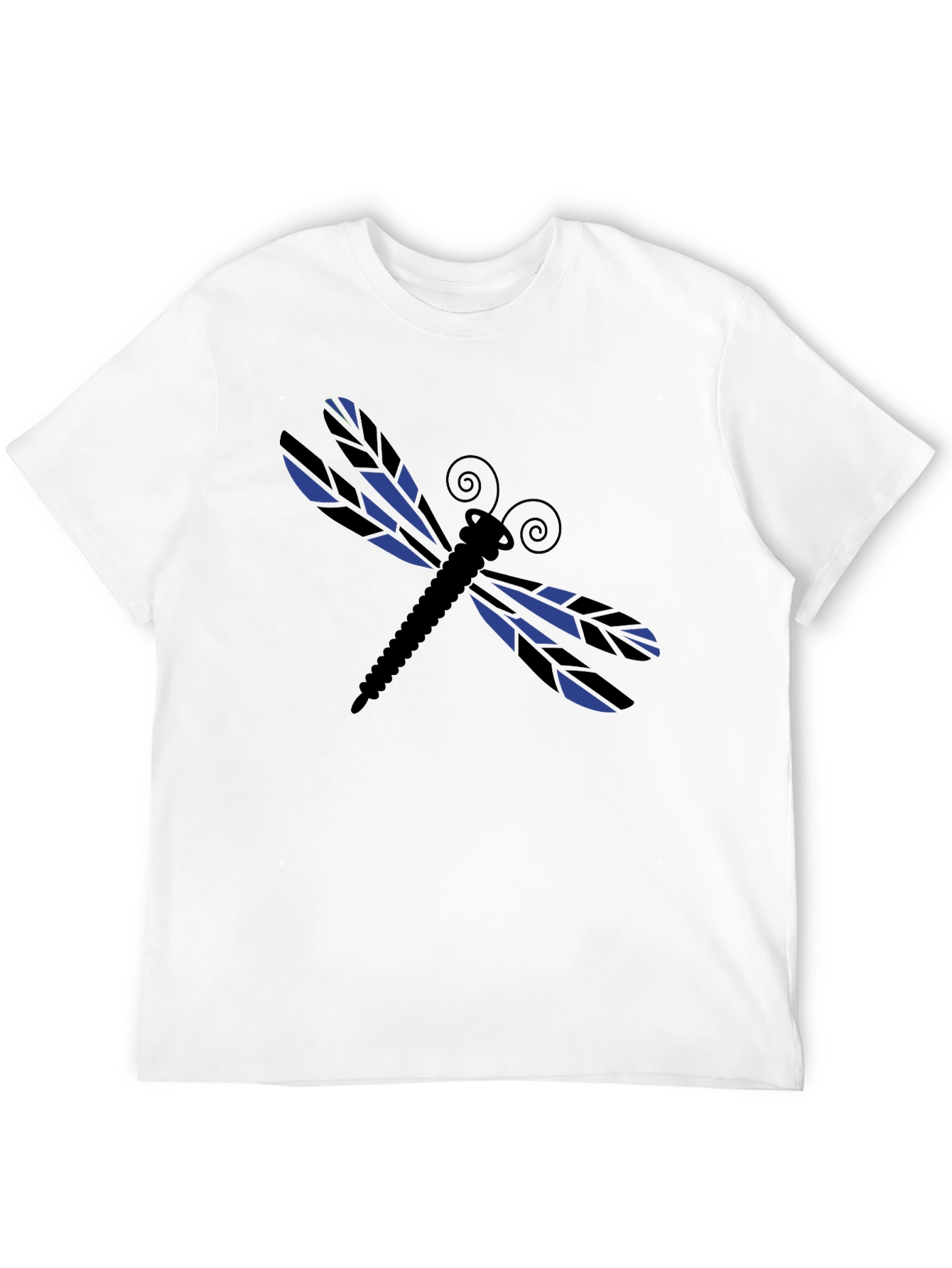 Dragonfly Graphic Tee - Stylish Black Cotton T-Shirt