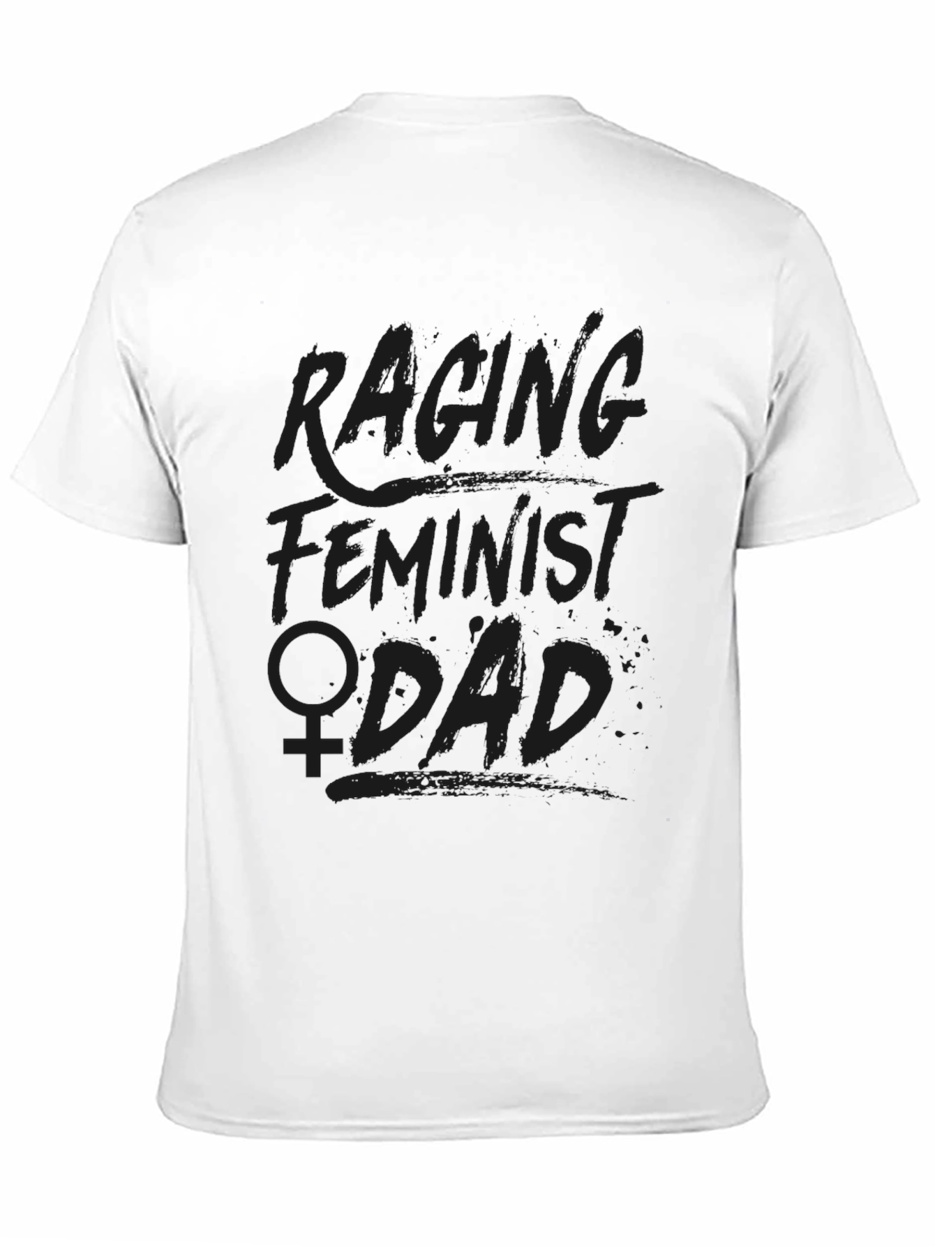 Racing Feminist ADHD Black Graphic Tee Shirt