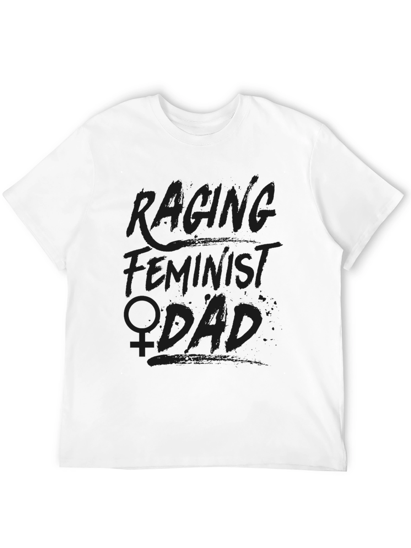Racing Feminist ADHD Black Graphic Tee Shirt