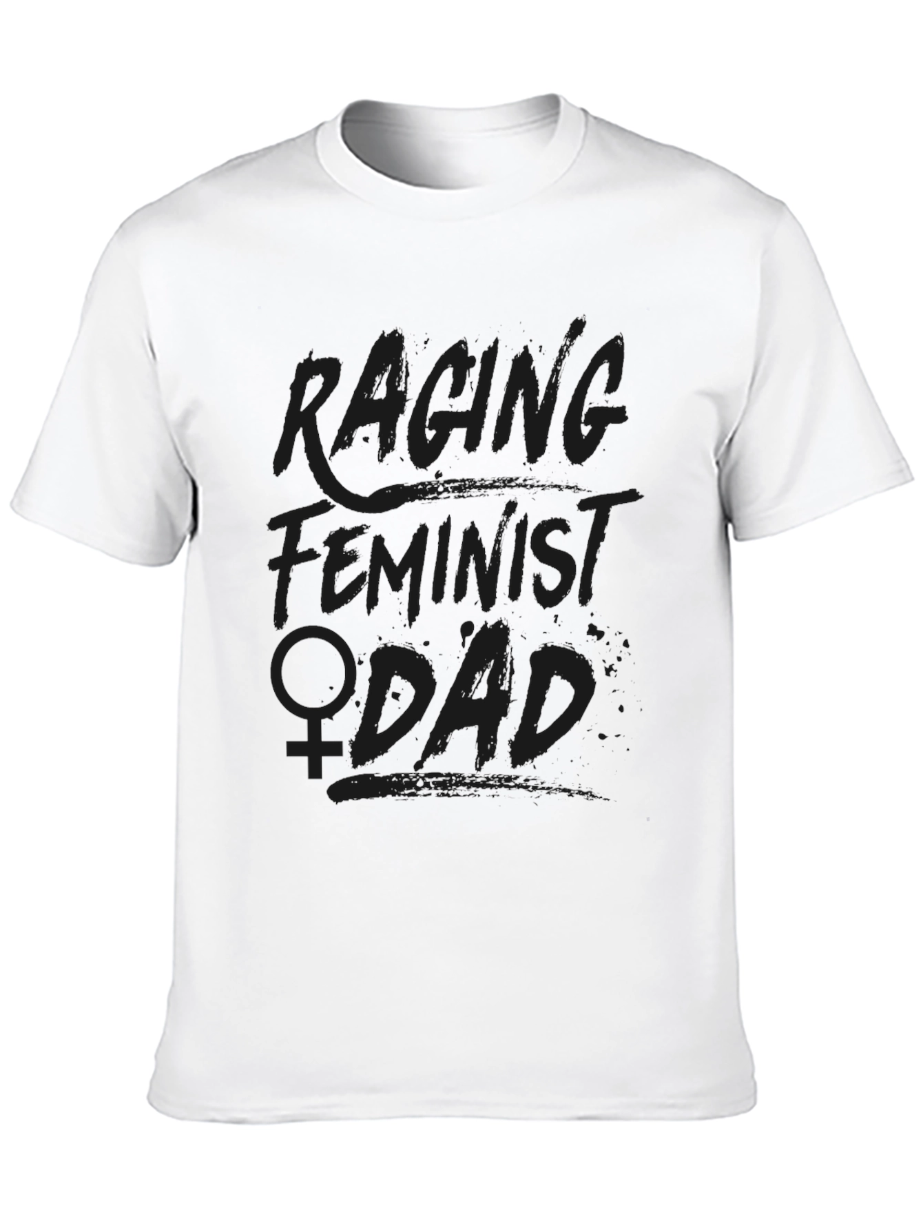 Racing Feminist ADHD Black Graphic Tee Shirt
