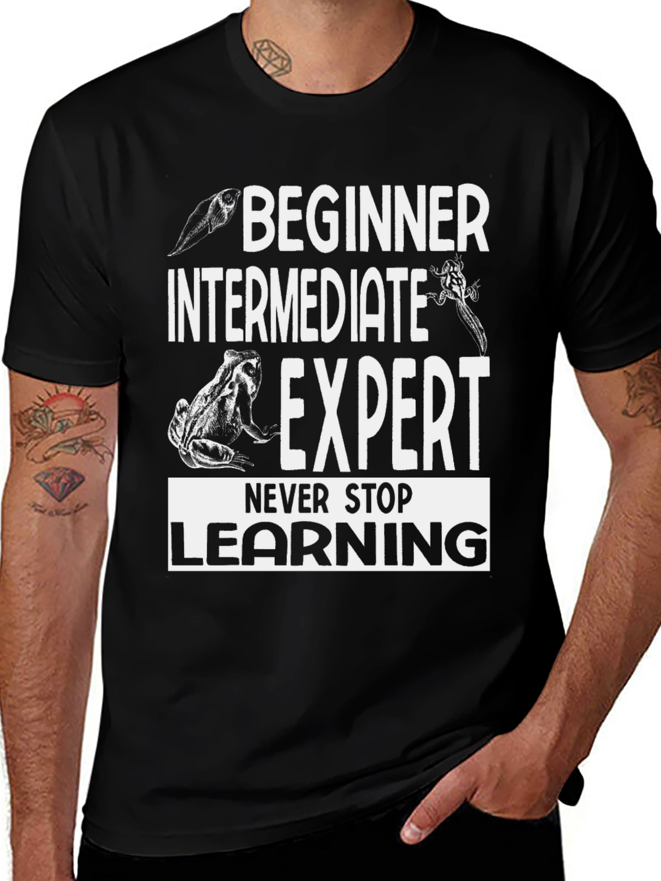 Beginner Expert Frog Evolution T-Shirt