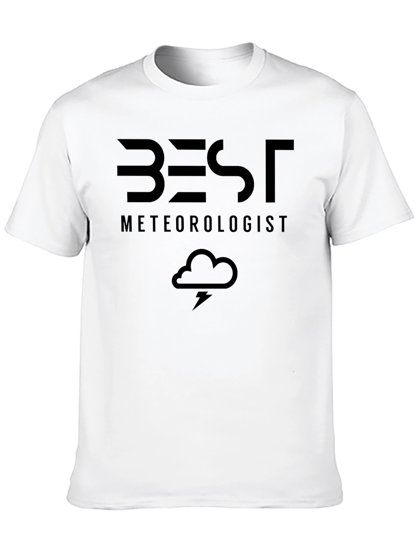 Best Meteorologist Black T-Shirt Weather Science Gift