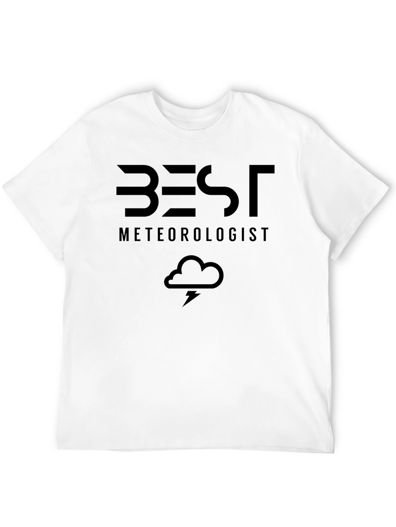 Best Meteorologist Black T-Shirt Weather Science Gift