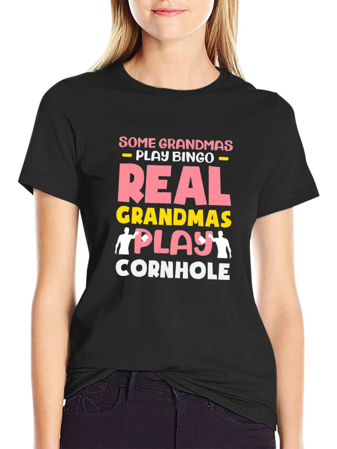 Real Grandmas Play Cornhole T-Shirt