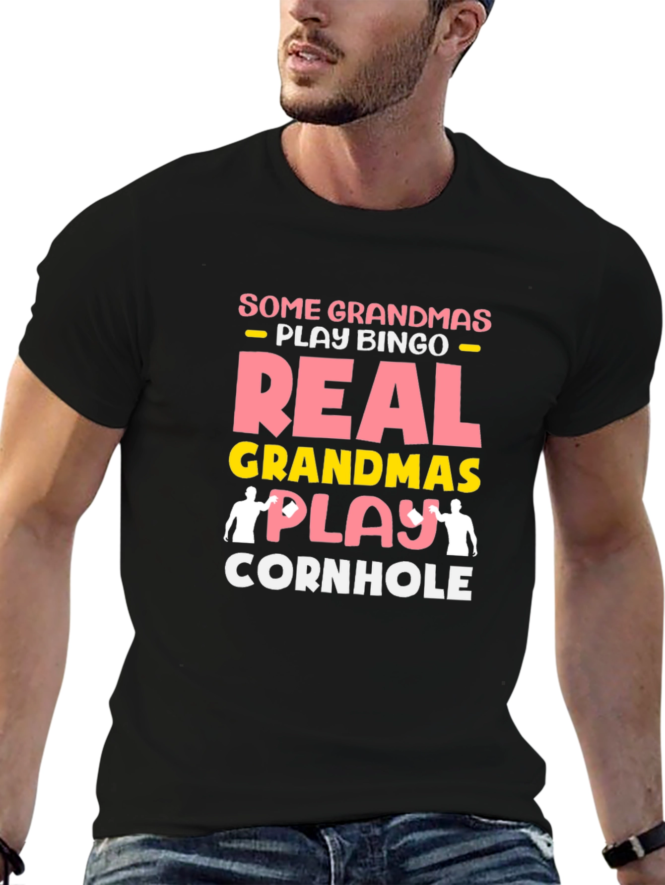 Real Grandmas Play Cornhole T-Shirt