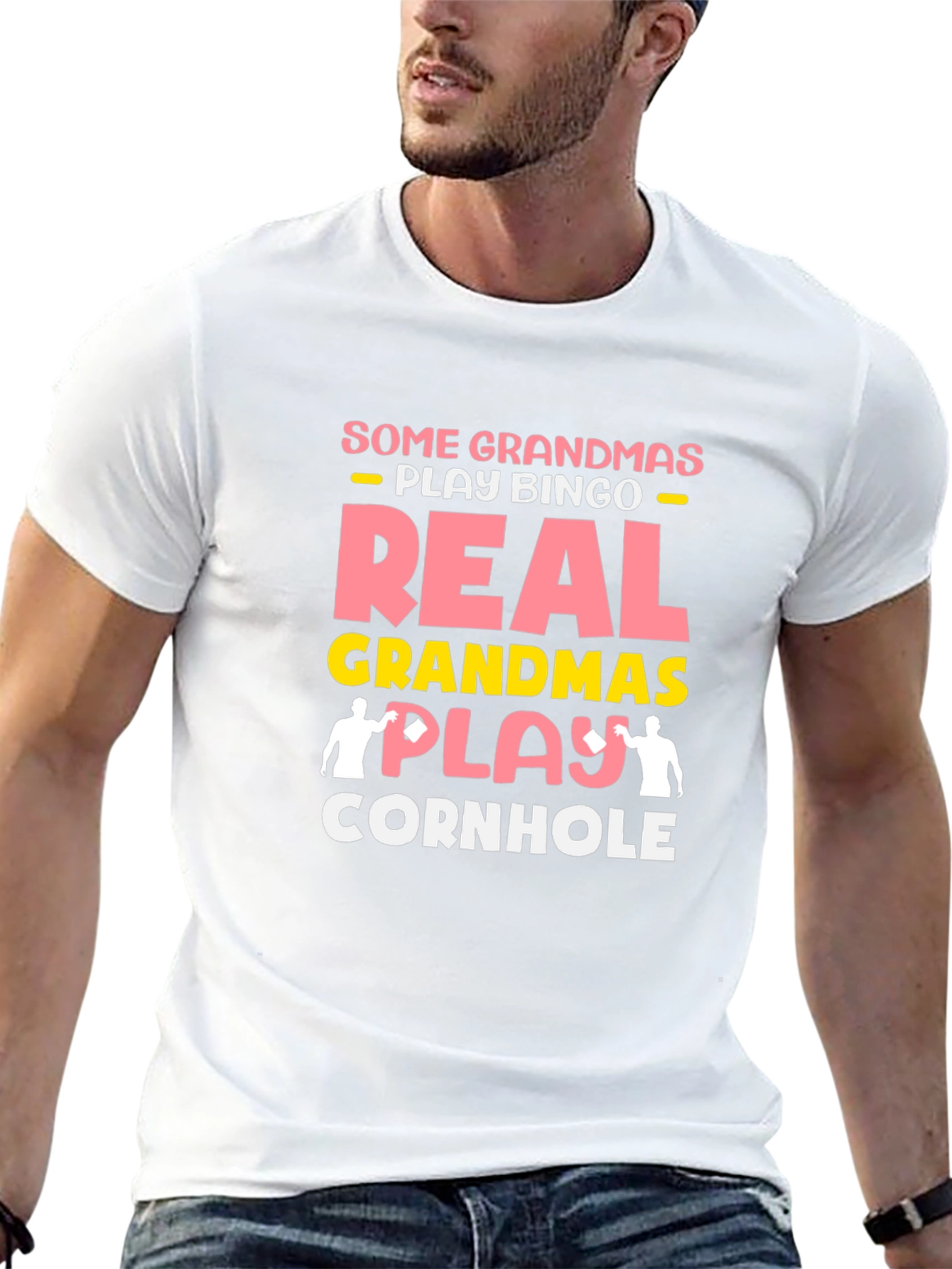 Real Grandmas Play Cornhole T-Shirt
