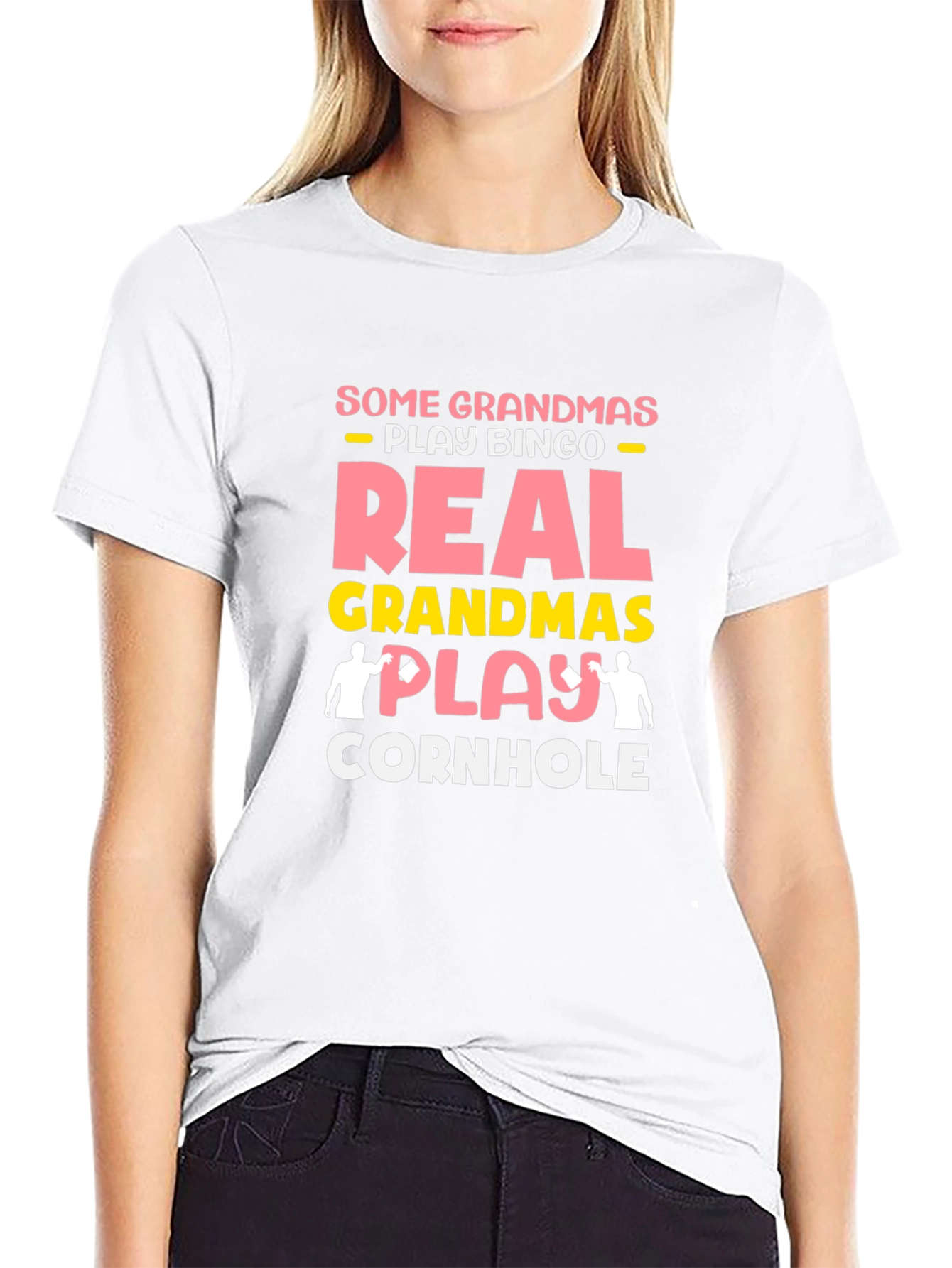 Real Grandmas Play Cornhole T-Shirt