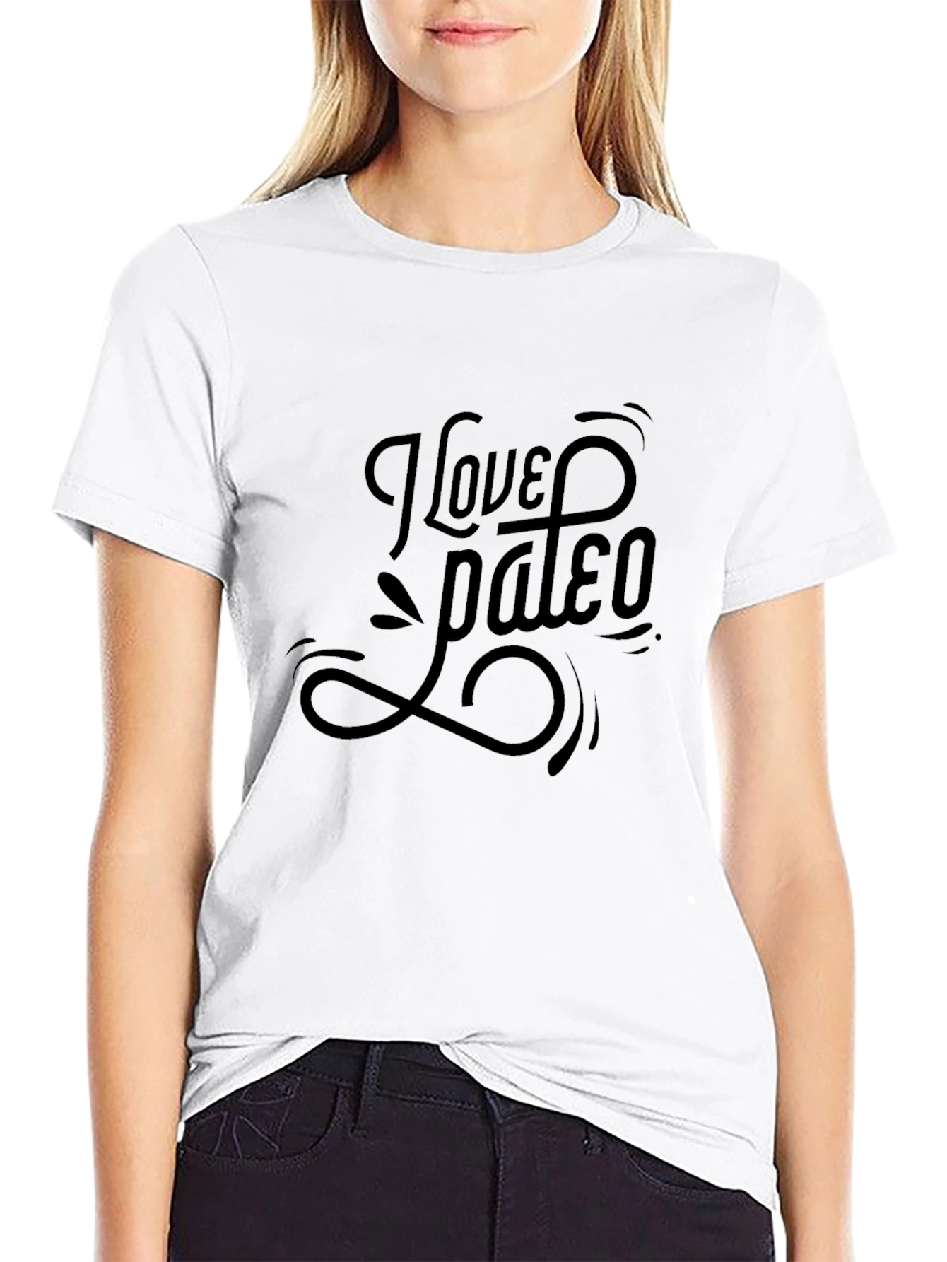I Love Paleo Black Graphic Tee