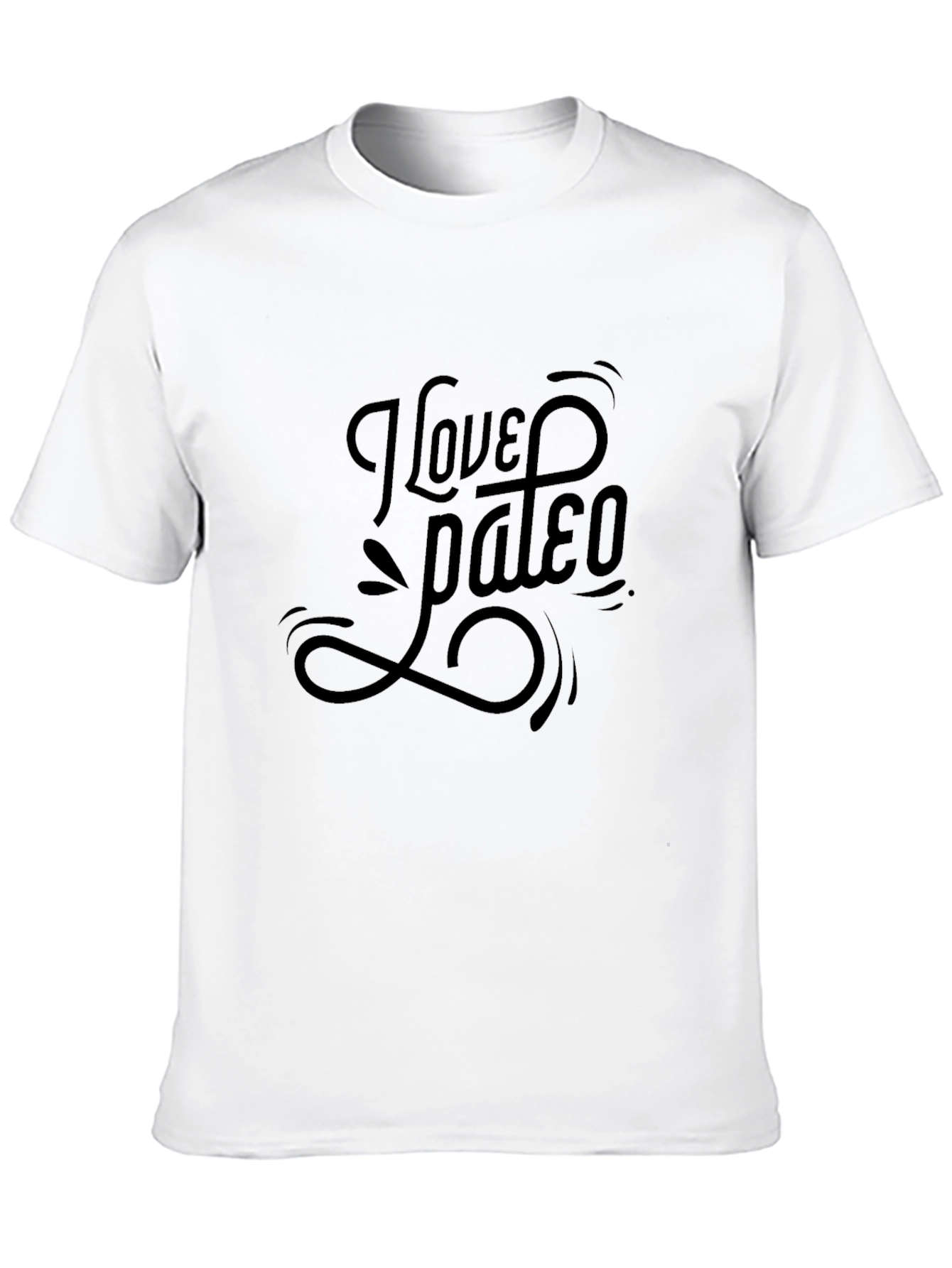 I Love Paleo Black Graphic Tee