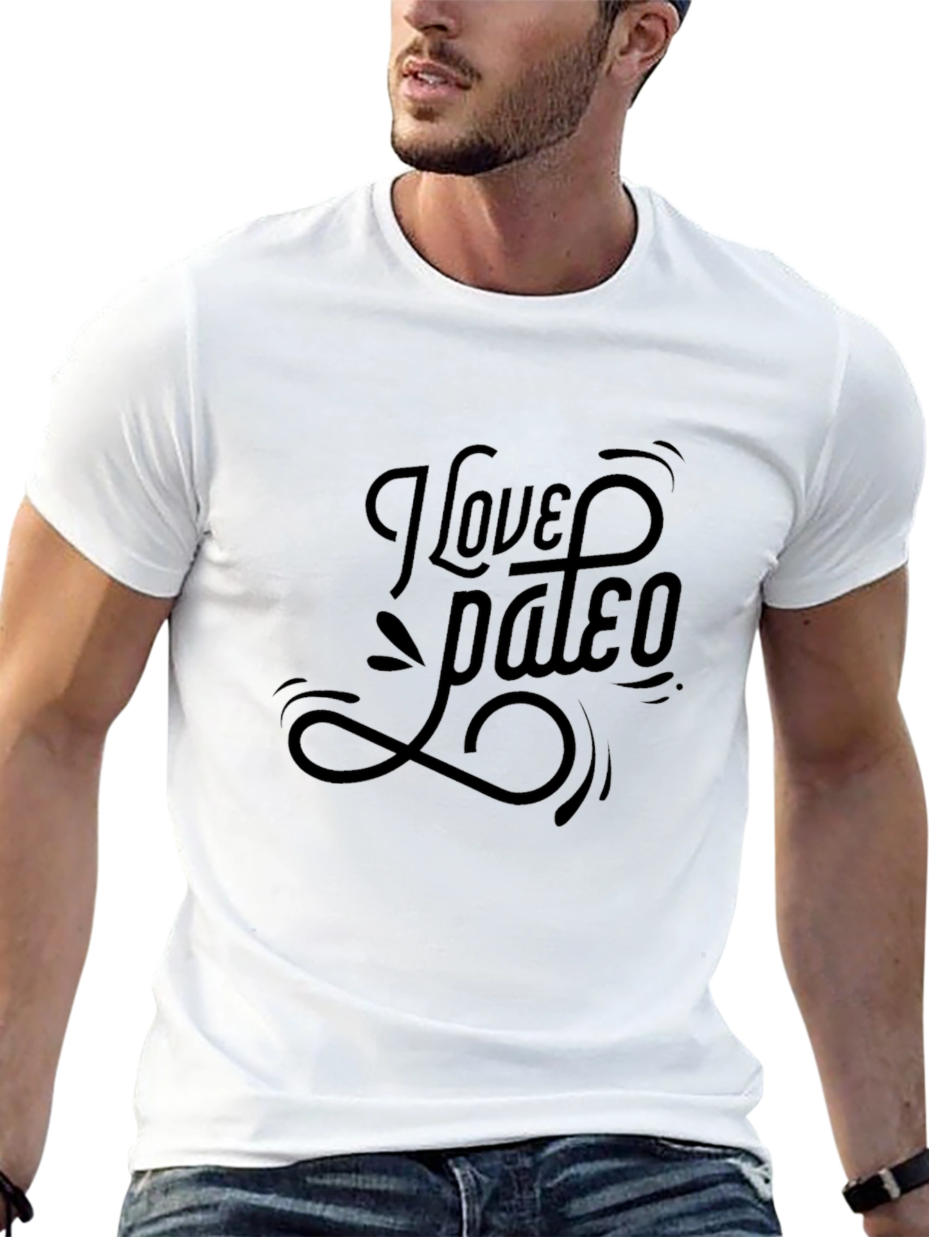 I Love Paleo Black Graphic Tee