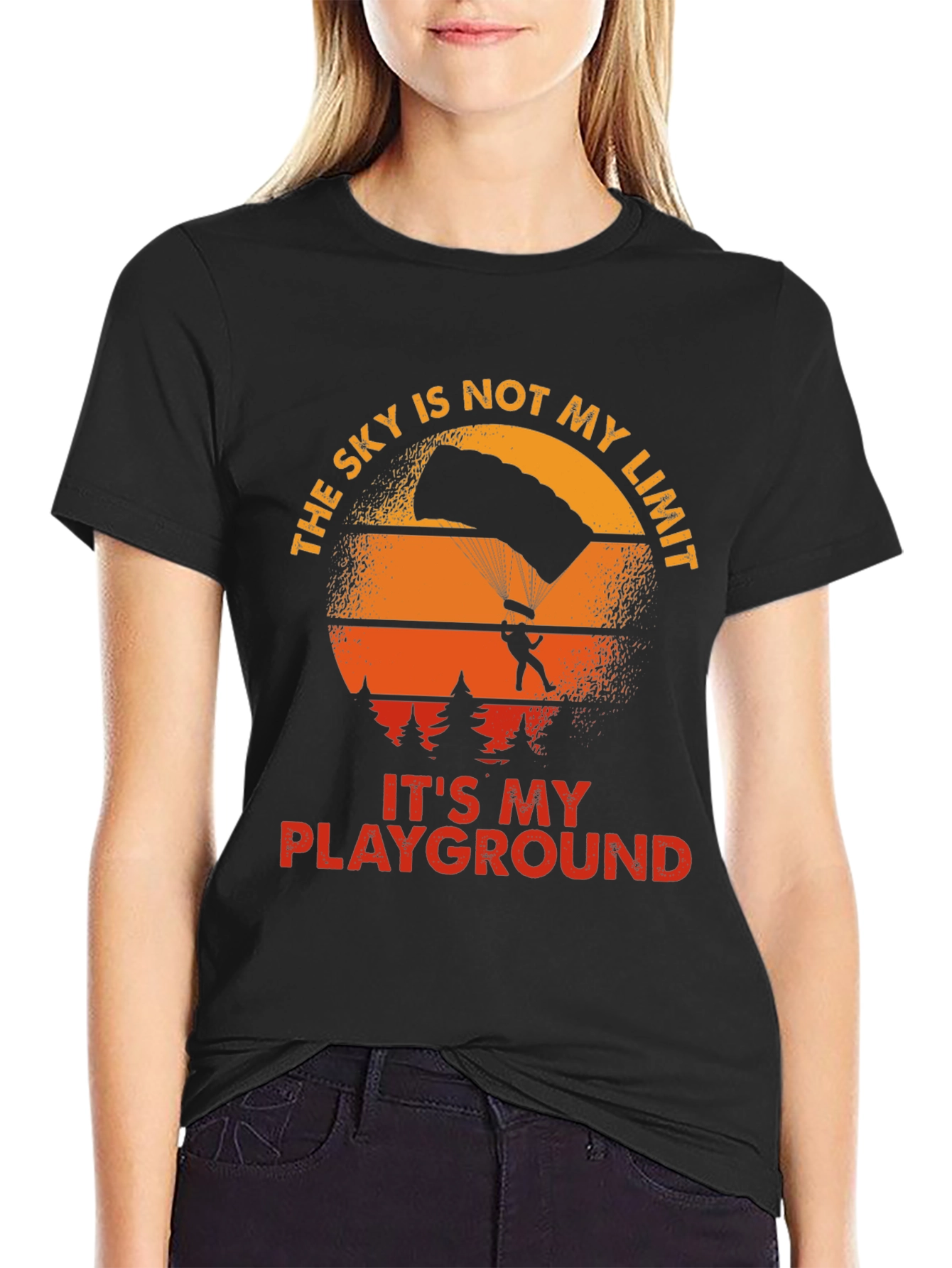 Skys Not My Limit T-Shirt - Skydiver Playground Tee