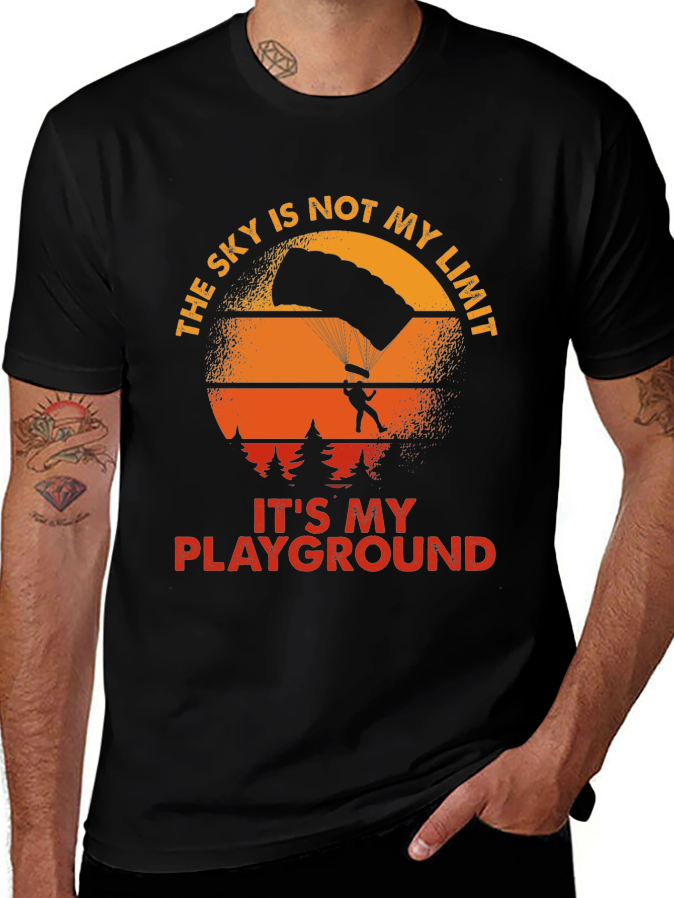 Skys Not My Limit T-Shirt - Skydiver Playground Tee