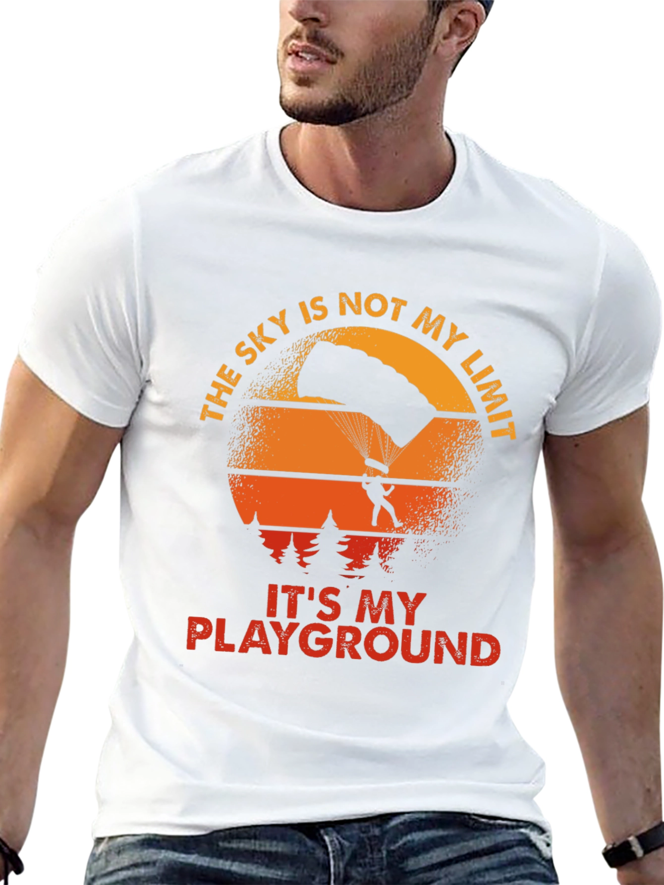 Skys Not My Limit T-Shirt - Skydiver Playground Tee