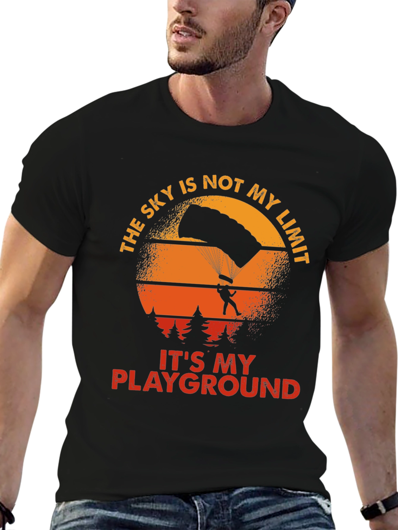 Skys Not My Limit T-Shirt - Skydiver Playground Tee