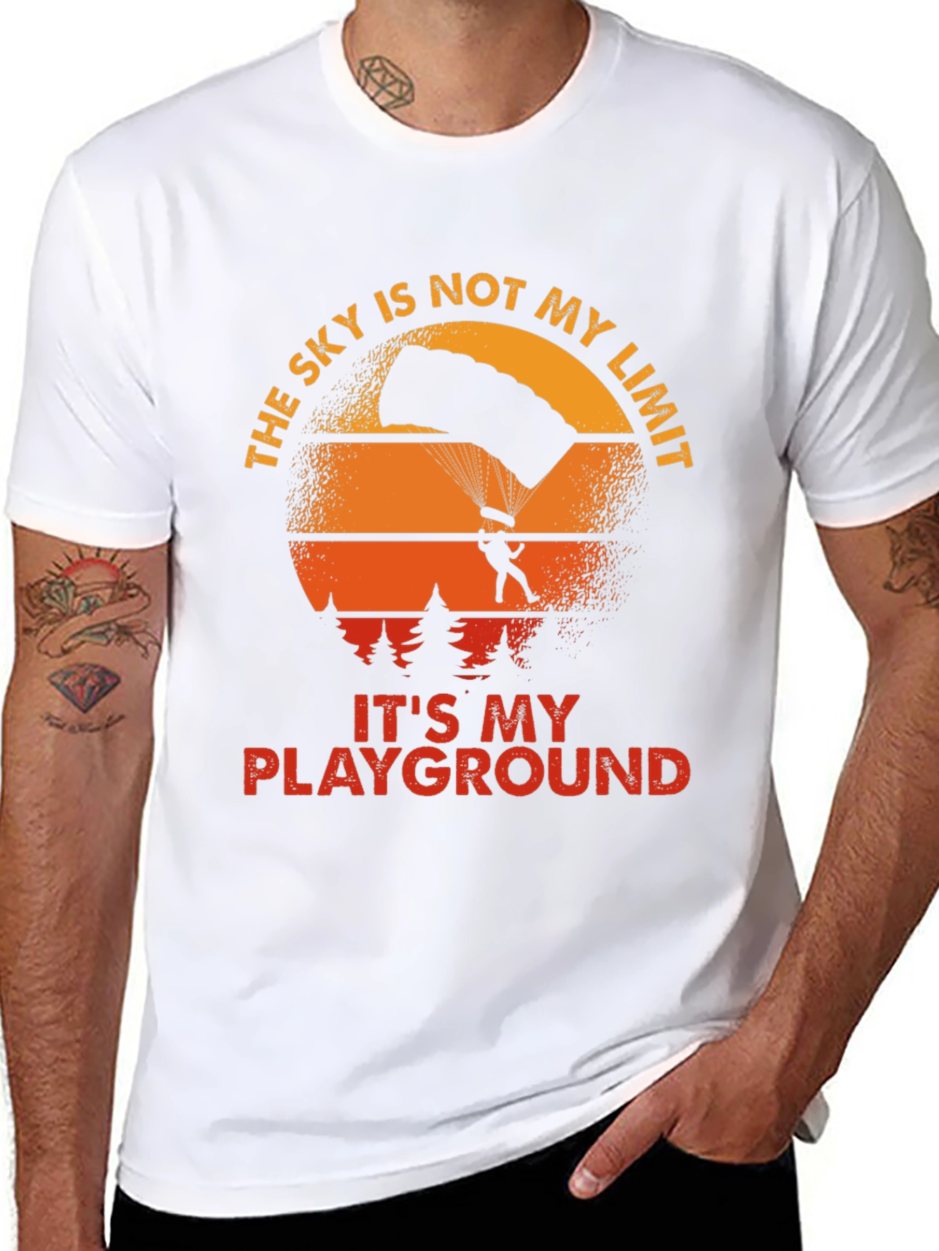 Skys Not My Limit T-Shirt - Skydiver Playground Tee