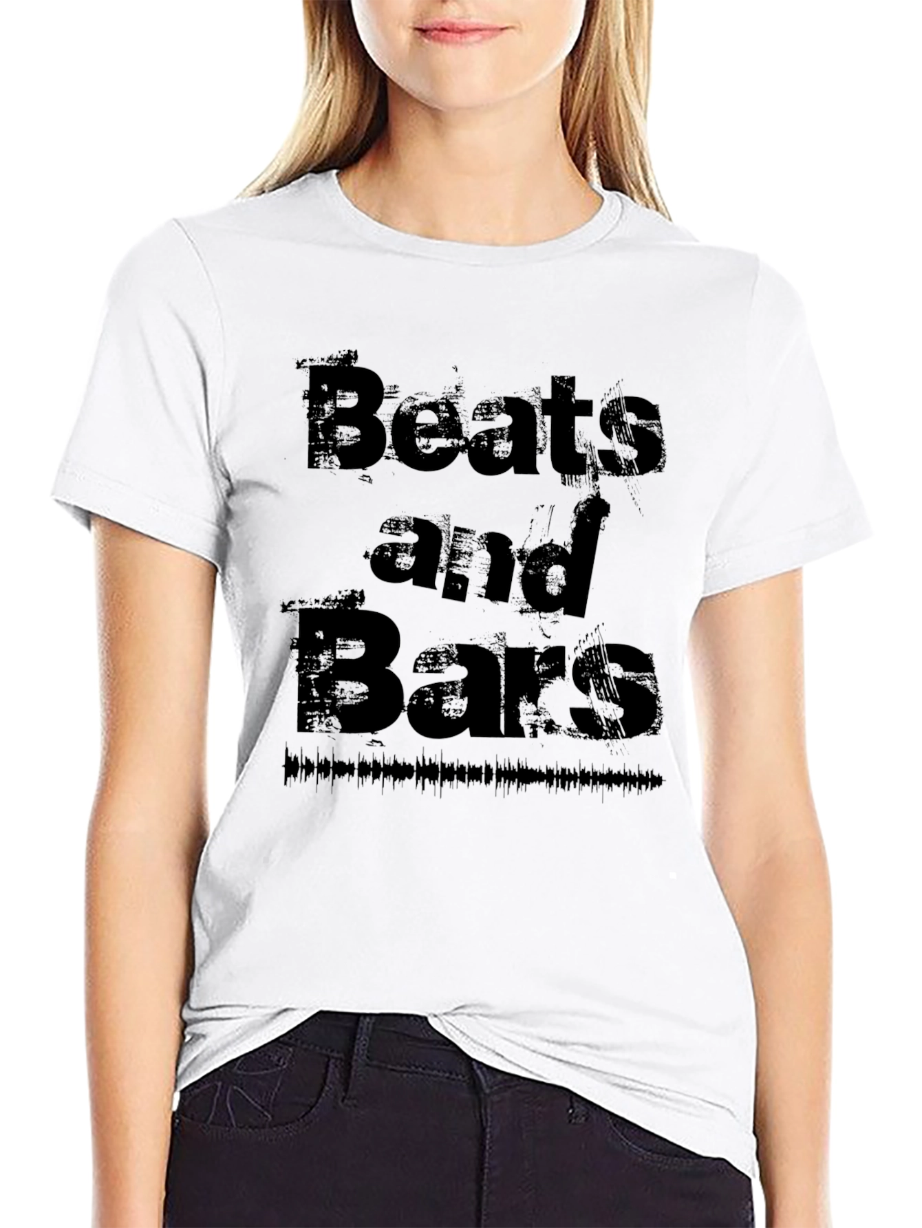 Beats and Bars Graphic Tee - Black