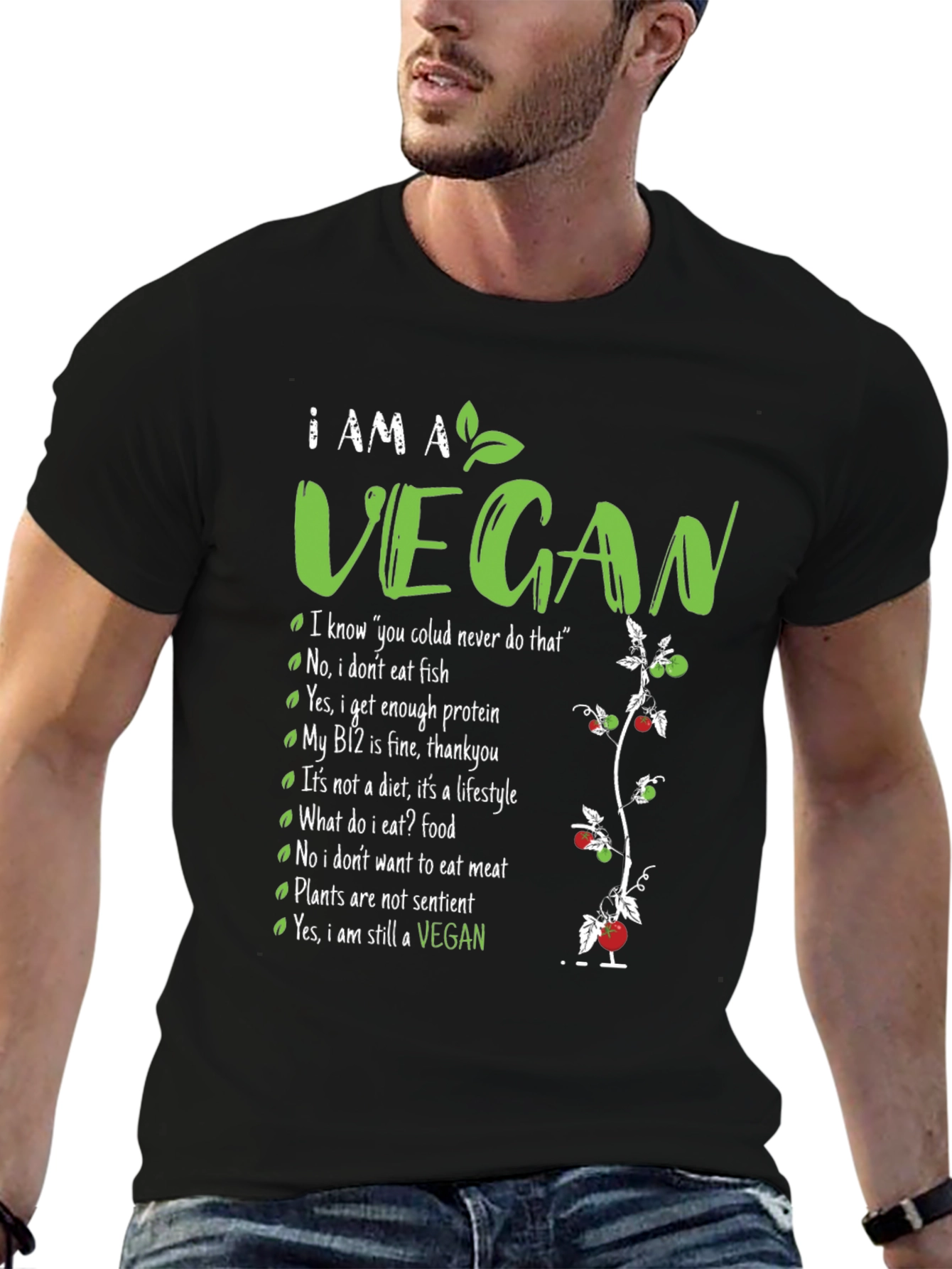 I am a Vegan T-Shirt - Plant-Based Lifestyle Tee